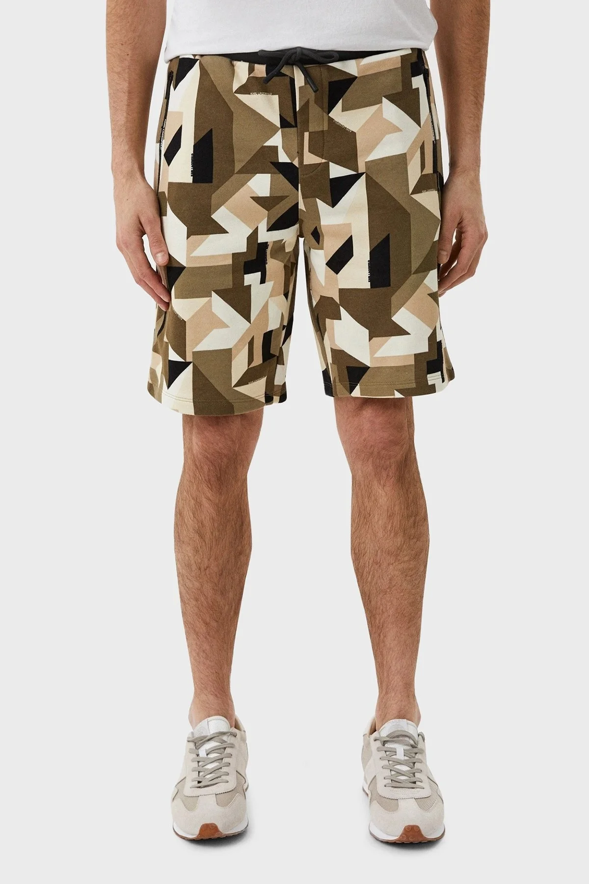 Karl Lagerfeld Pamuklu Desenli Regular Fit Erkek Short 705007 0 521900 540 HAKİ-BEJ - 1