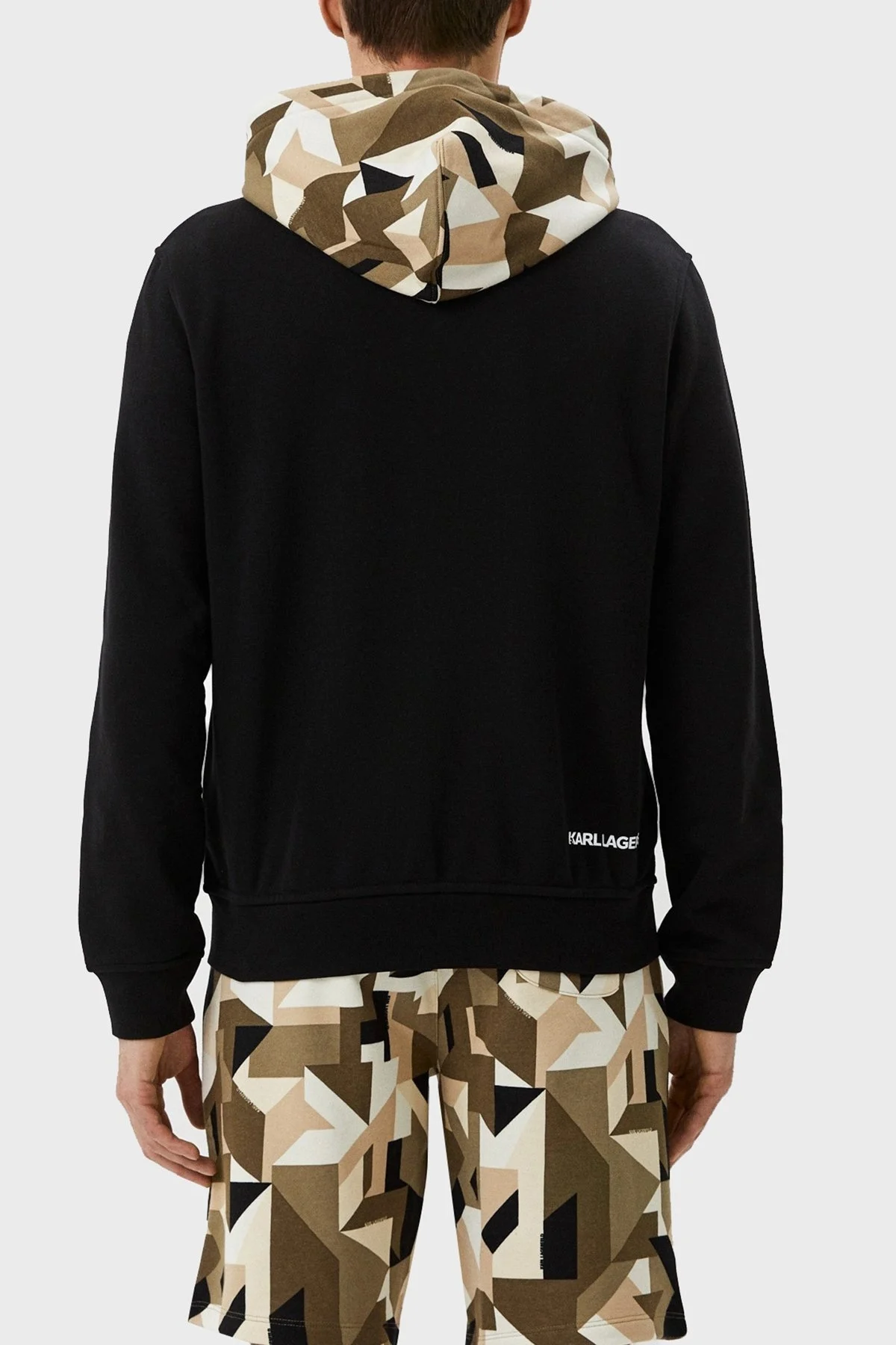 Karl Lagerfeld Pamuklu Fermuarlı Regular Fit Kapüşonlu Erkek Sweat 705009 0 521900 990 SİYAH - 3