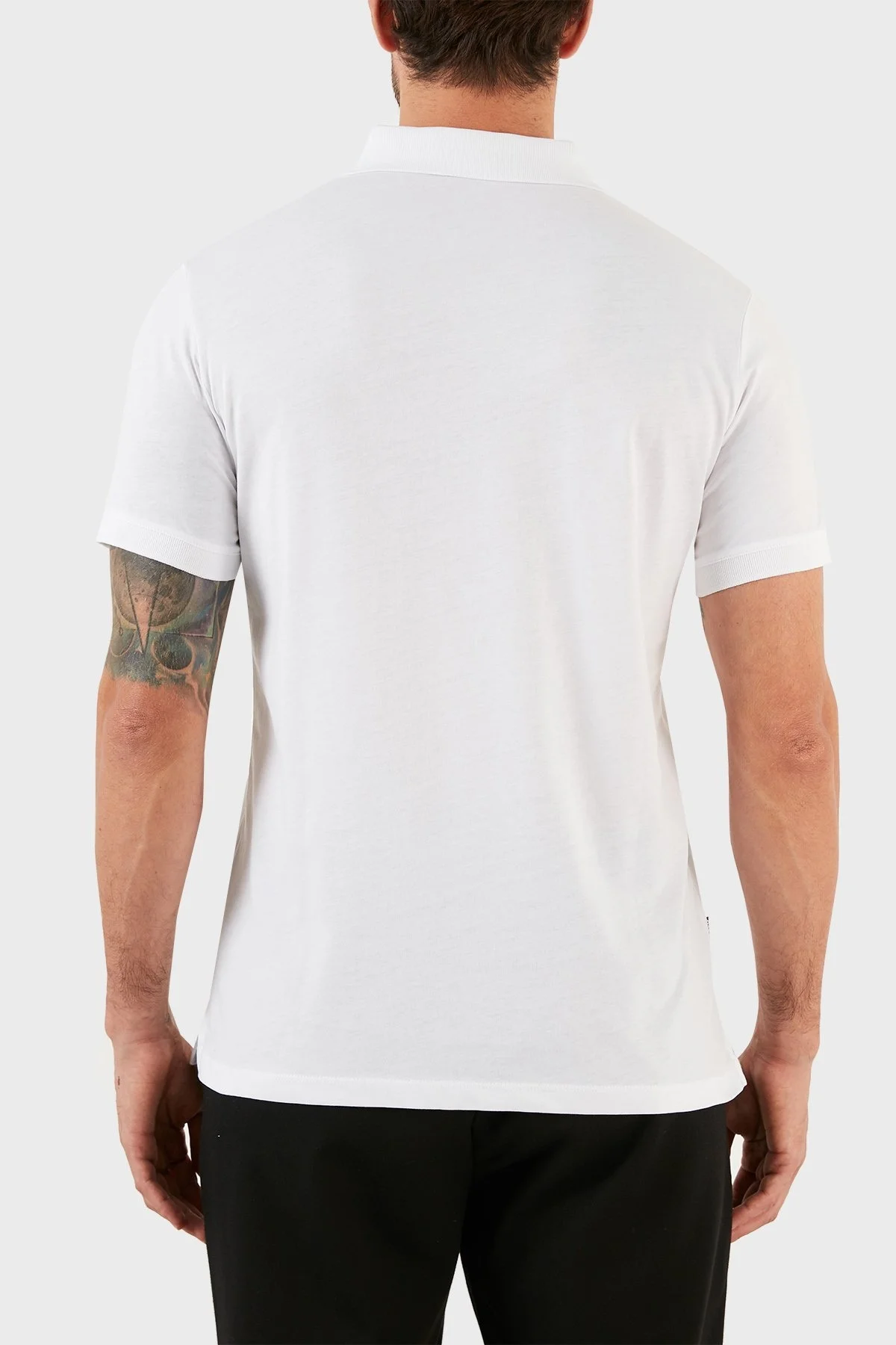 Karl Lagerfeld Pamuklu Regular Fit Düğmeli Erkek Polo T Shirt 745024 0 521224 10 BEYAZ - 6