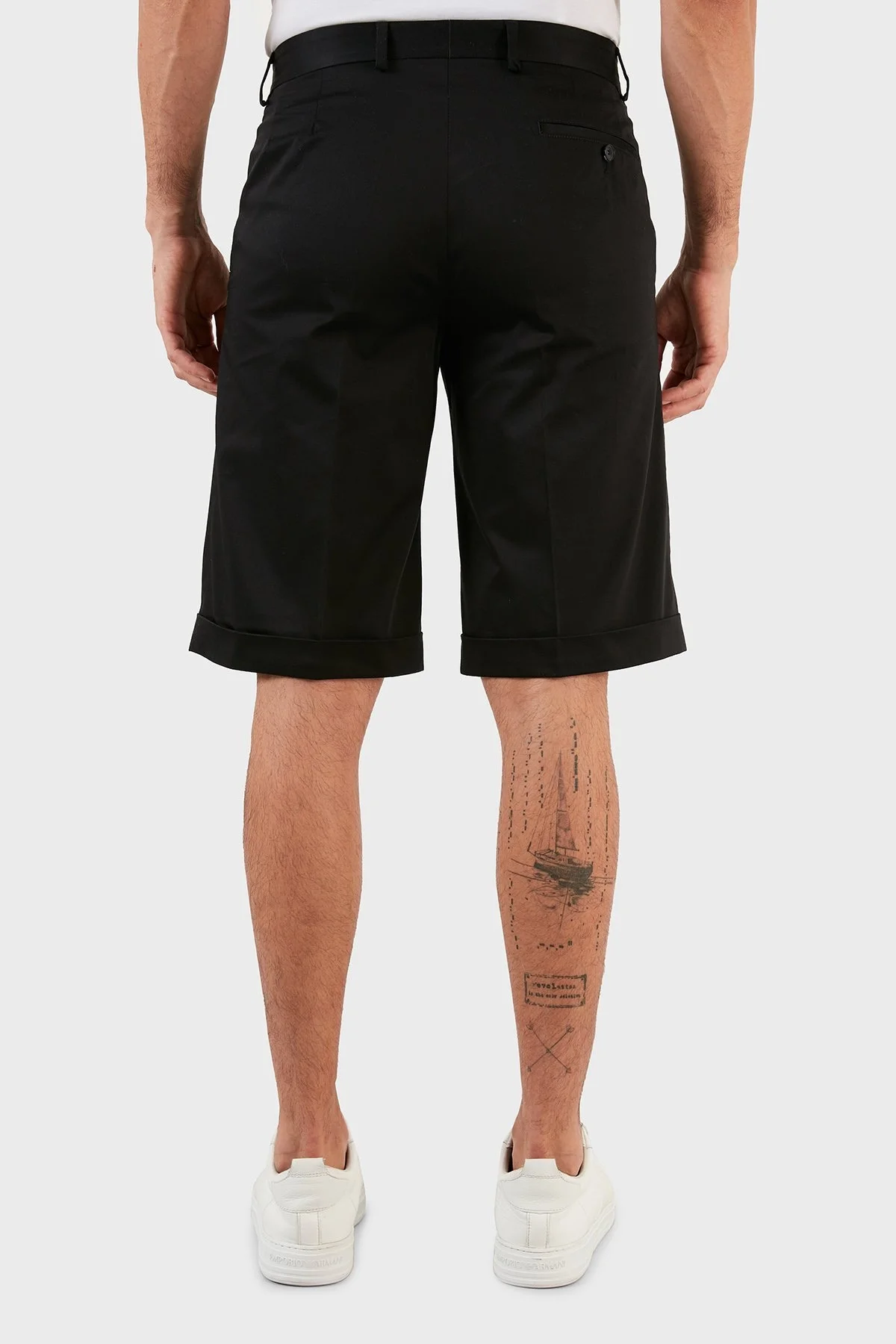 Karl Lagerfeld Pamuklu Regular Fit Erkek Bermuda 255049 10 521092 990 SİYAH - 6