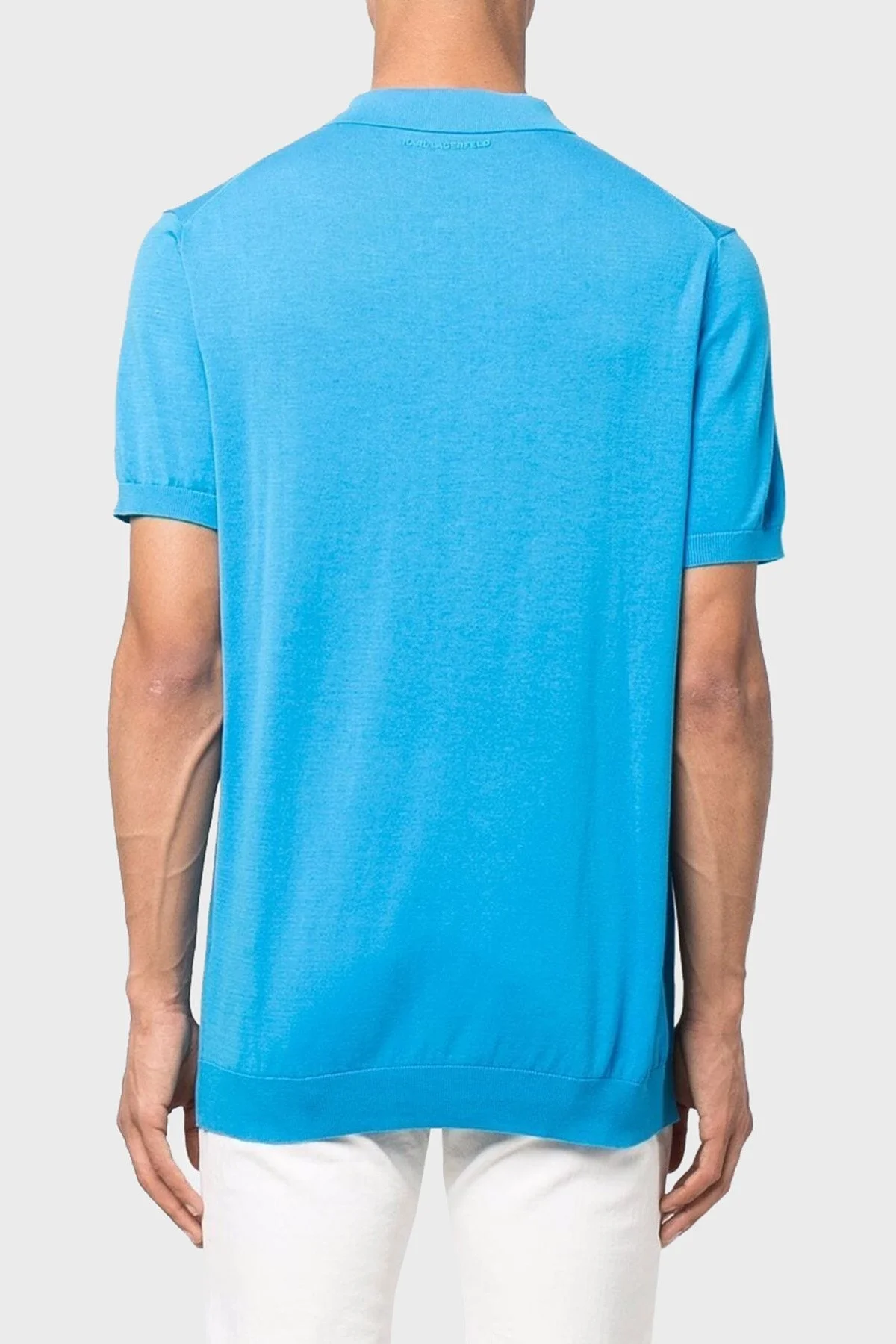 Karl Lagerfeld Pamuklu Regular Fit Örme Düğmeli Polo Erkek T Shirt 655023 0 521301 640 SAKS - 2