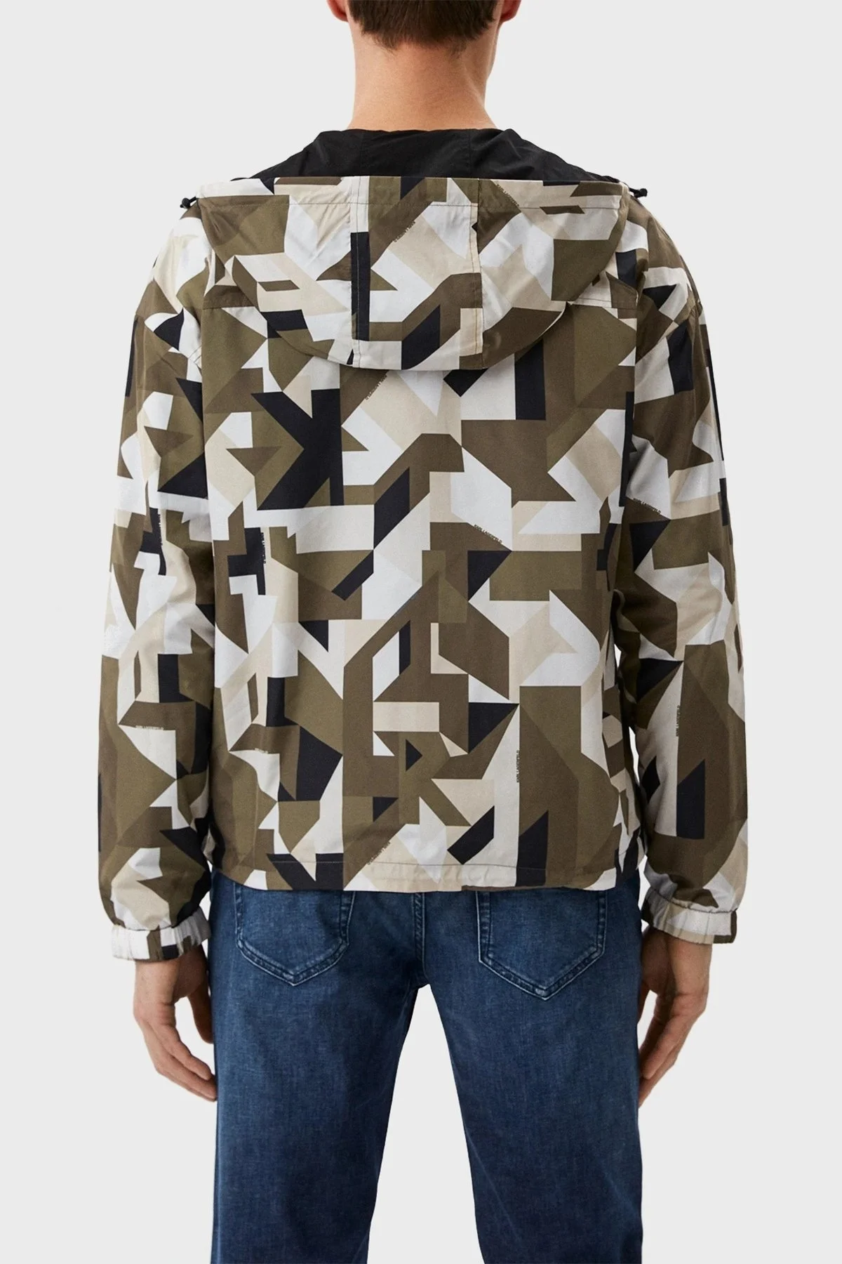 Karl Lagerfeld Regular Fit Çift Taraflı Kapüşonlu Erkek Mont 505006 0 521511 579 HAKİ-BEJ - 3