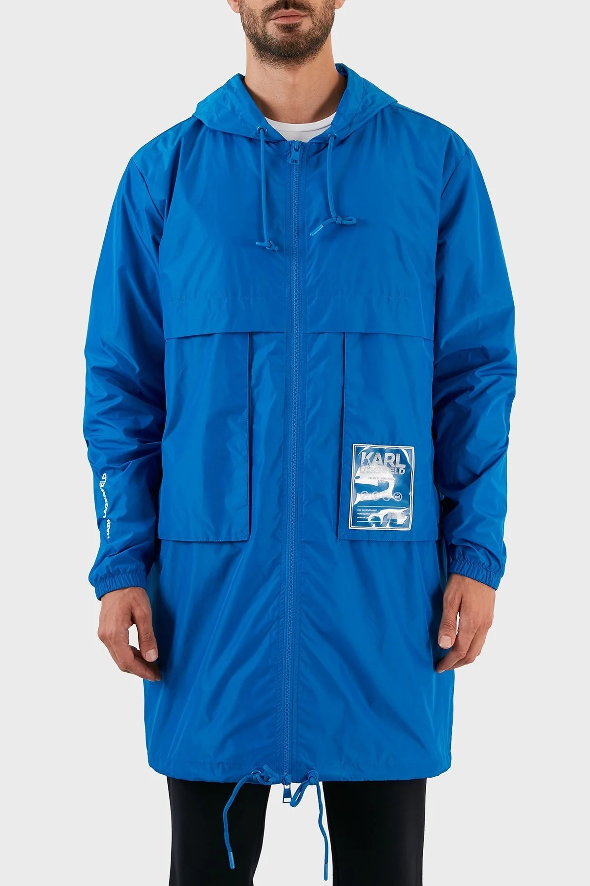 Karl Lagerfeld Su Geçirmez Rüzgara Dayanıklı Kapüşonlu Erkek Parka 455000 0 521510 650 SAKS - 1