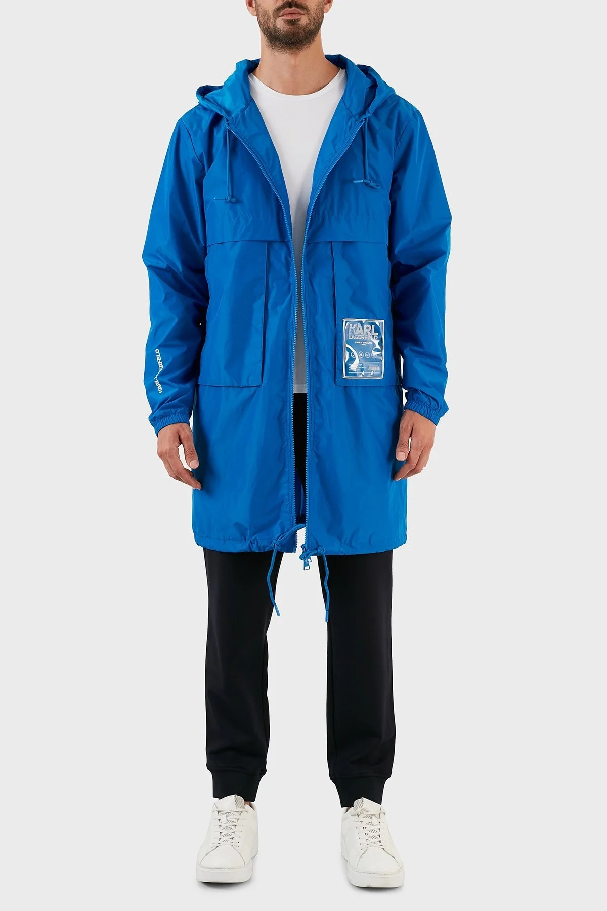 Karl Lagerfeld Su Geçirmez Rüzgara Dayanıklı Kapüşonlu Erkek Parka 455000 0 521510 650 SAKS - 4
