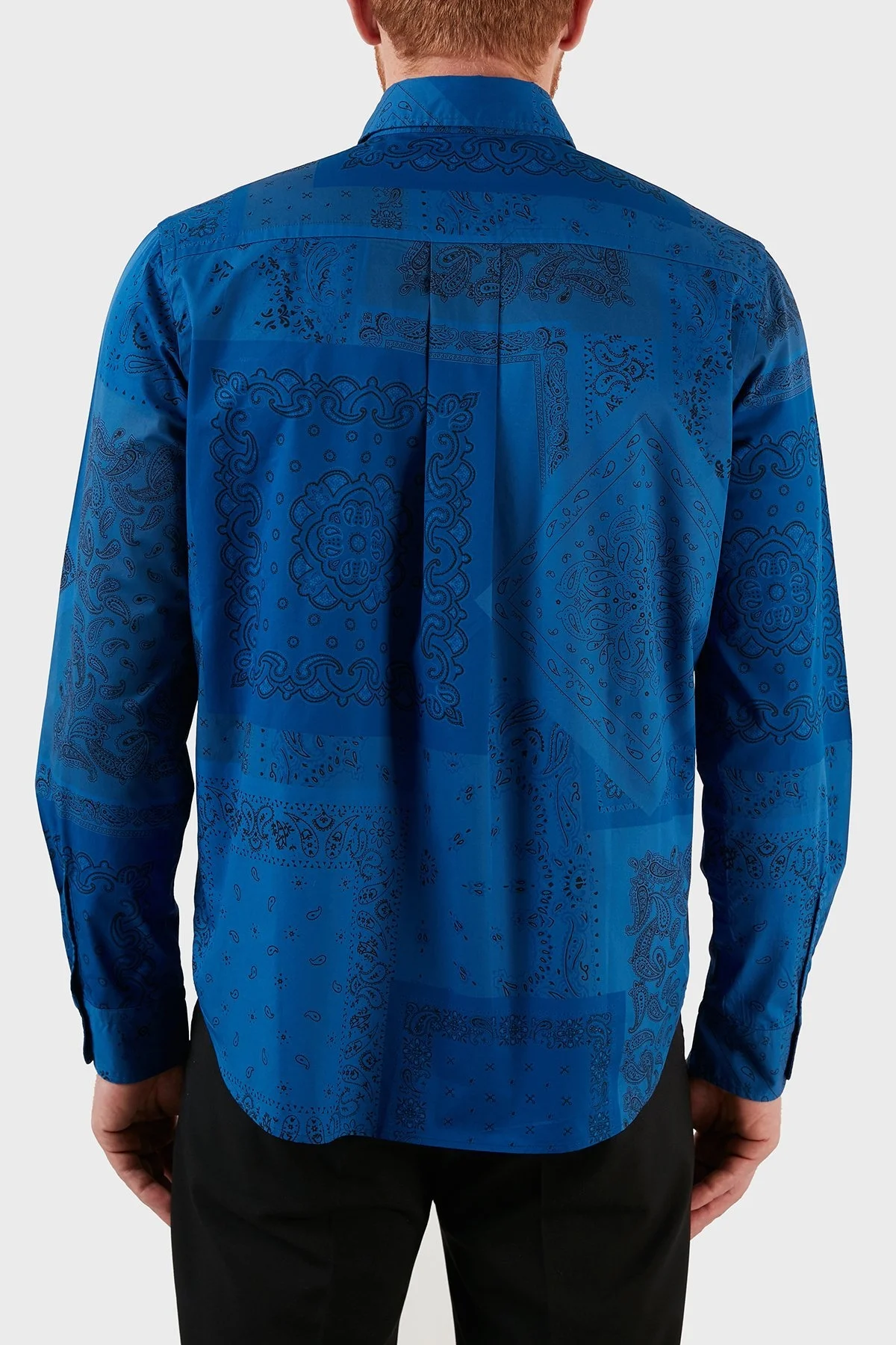 Kenzo Desenli Cepli % 100 Pamuk Uzun Kollu Erkek Gömlek FC5 5CH401 9P5 71 SAKS - 2