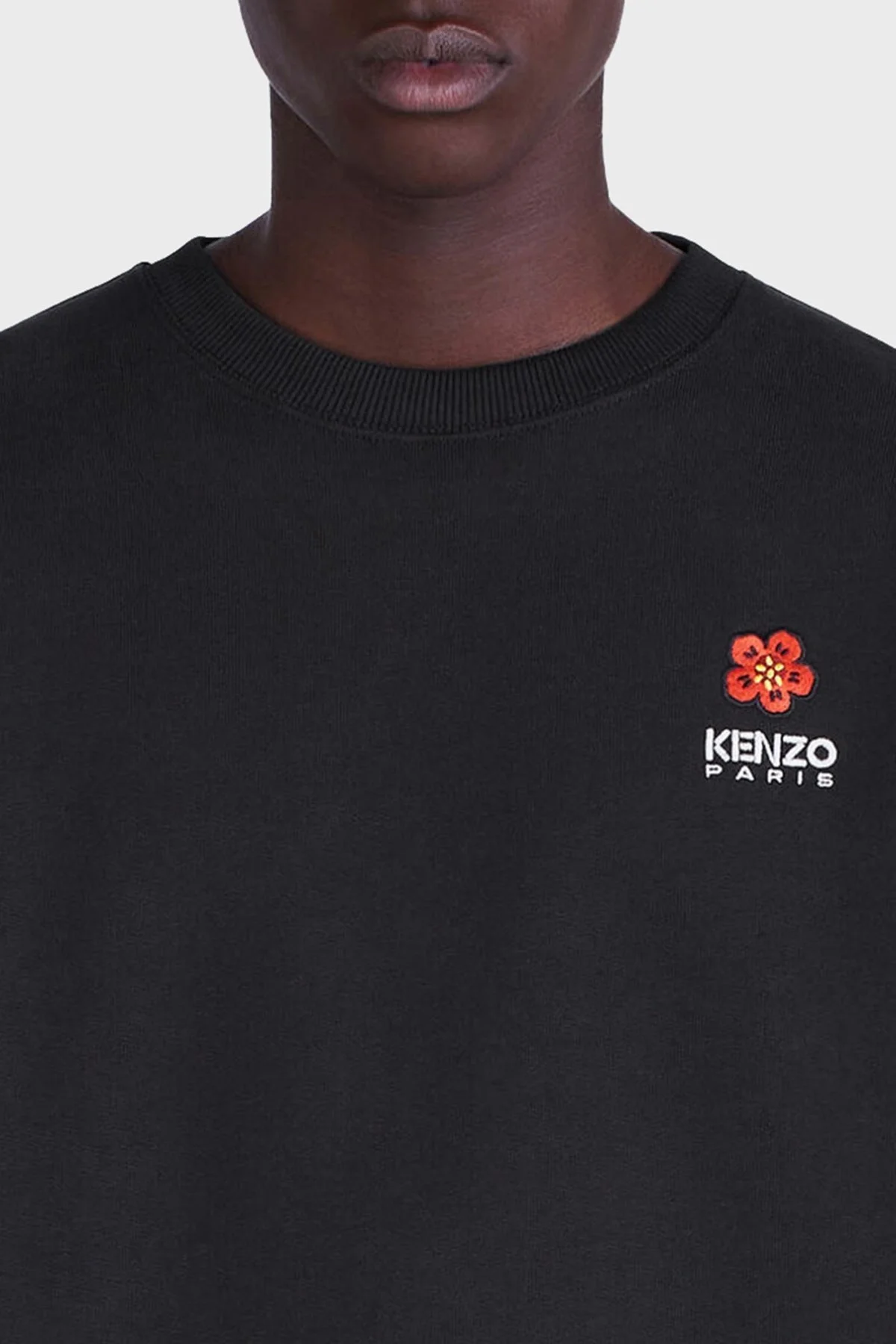 Kenzo Logo İşlemeli Regular Fit Bisiklet Yaka Pamuklu Erkek Sweat FC6 5SW412 4MF 99J SİYAH - 4
