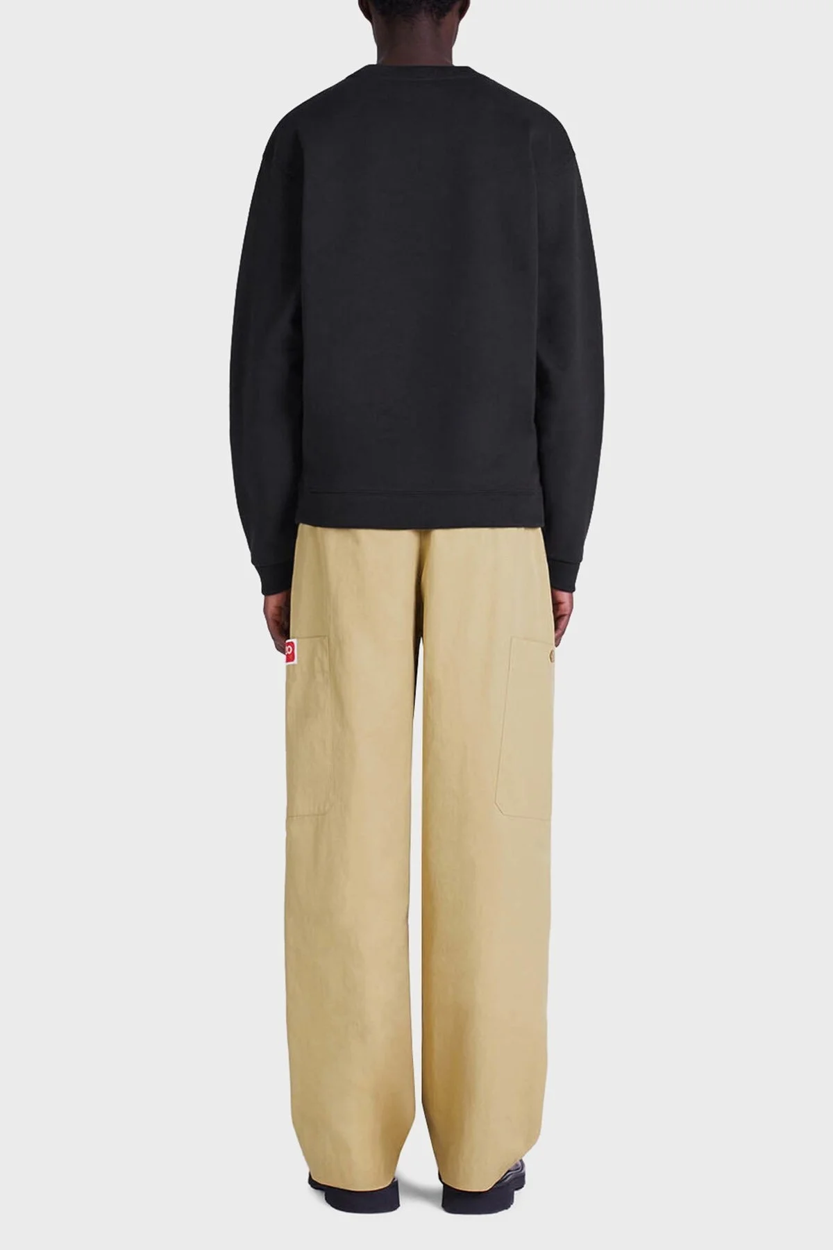 Kenzo Logo İşlemeli Regular Fit Bisiklet Yaka Pamuklu Erkek Sweat FC6 5SW412 4MF 99J SİYAH - 5