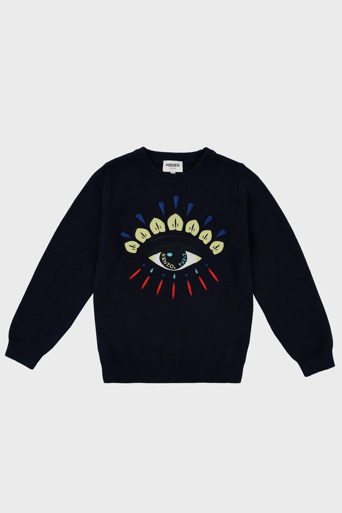 Kenzo Pamuk ve Kaşmir Karışımlı Çocuk K25725 868 Kazak K25725/868 ELECTRIC BLUE LACİVERT - 1