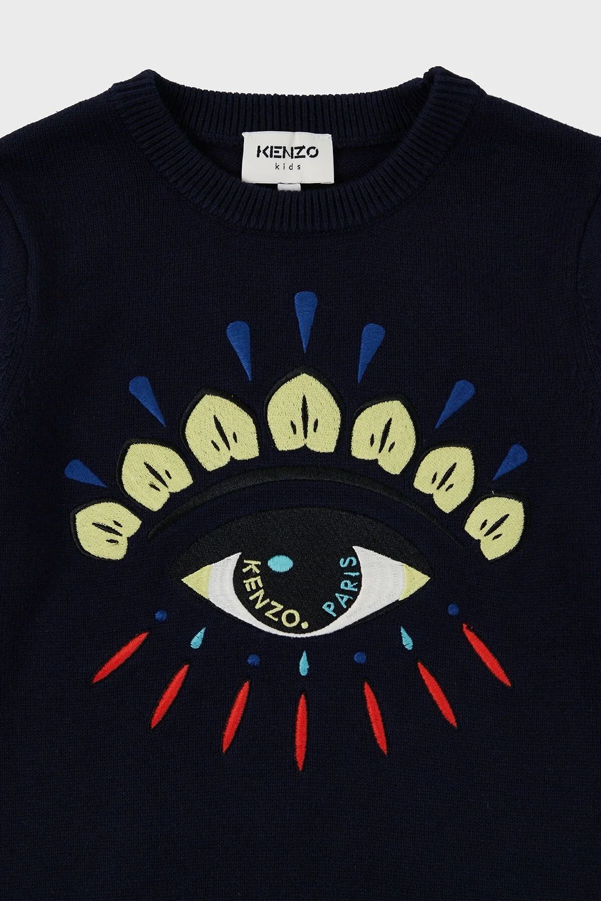 Kenzo Pamuk ve Kaşmir Karışımlı Çocuk K25725 868 Kazak K25725/868 ELECTRIC BLUE LACİVERT - 3