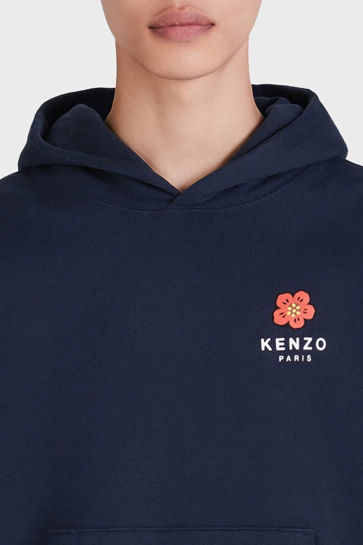 Kenzo Pamuklu Baskılı Oversize Kapüşonlu Erkek Sweat FC65SW4604ME77 LACİVERT - 3