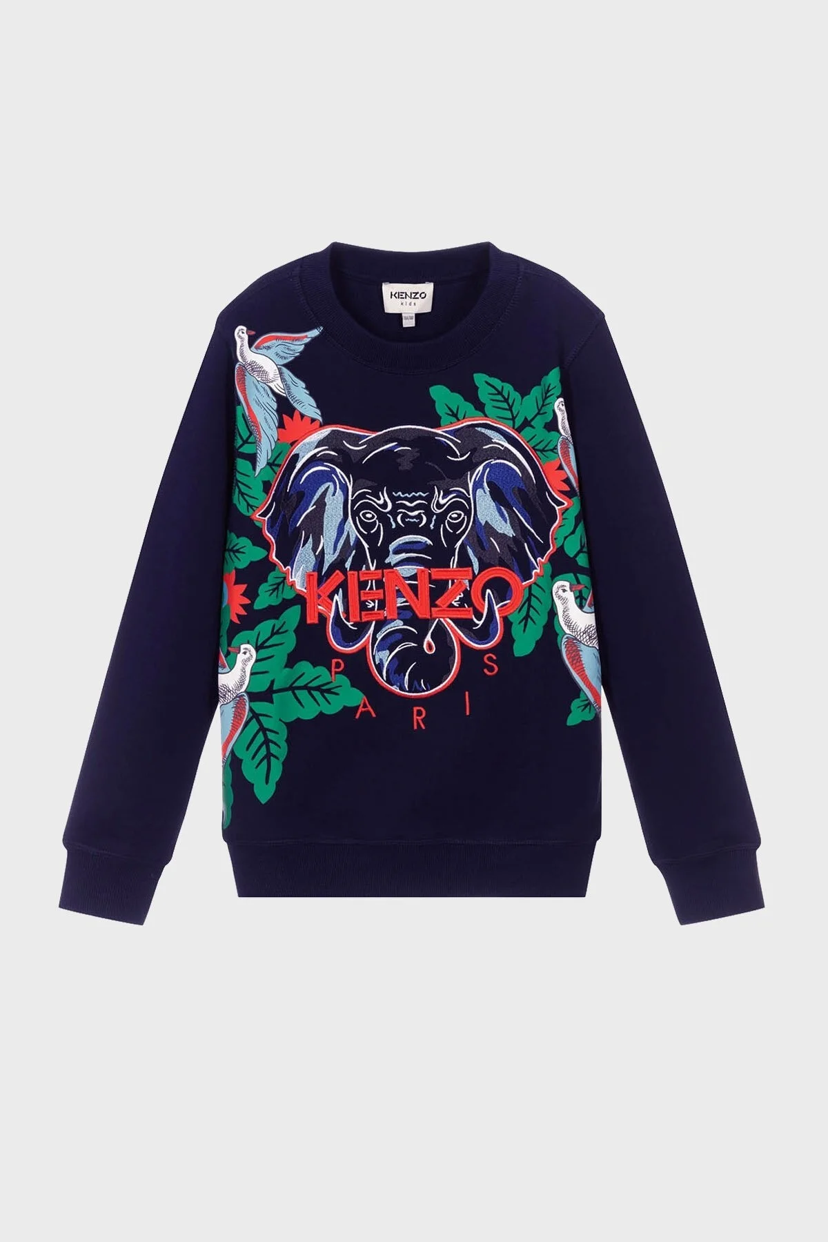 Kenzo Pamuklu Bisiklet Yaka Çocuk Sweat K25704/868 ELECTRIC BLUE LACİVERT - 1