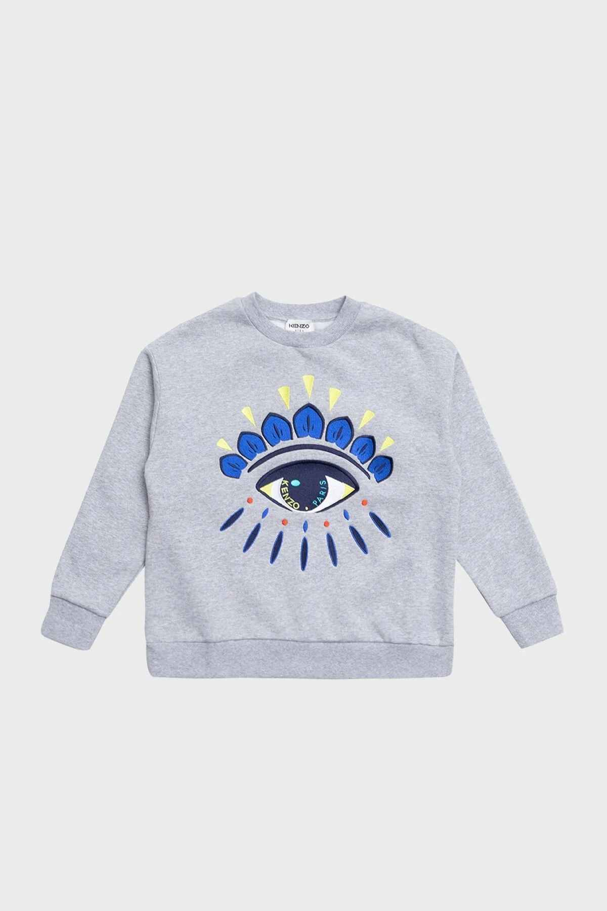 Kenzo Pamuklu Bisiklet Yaka Çocuk Sweat K25708/A41 GREY MARL GRİ - 1