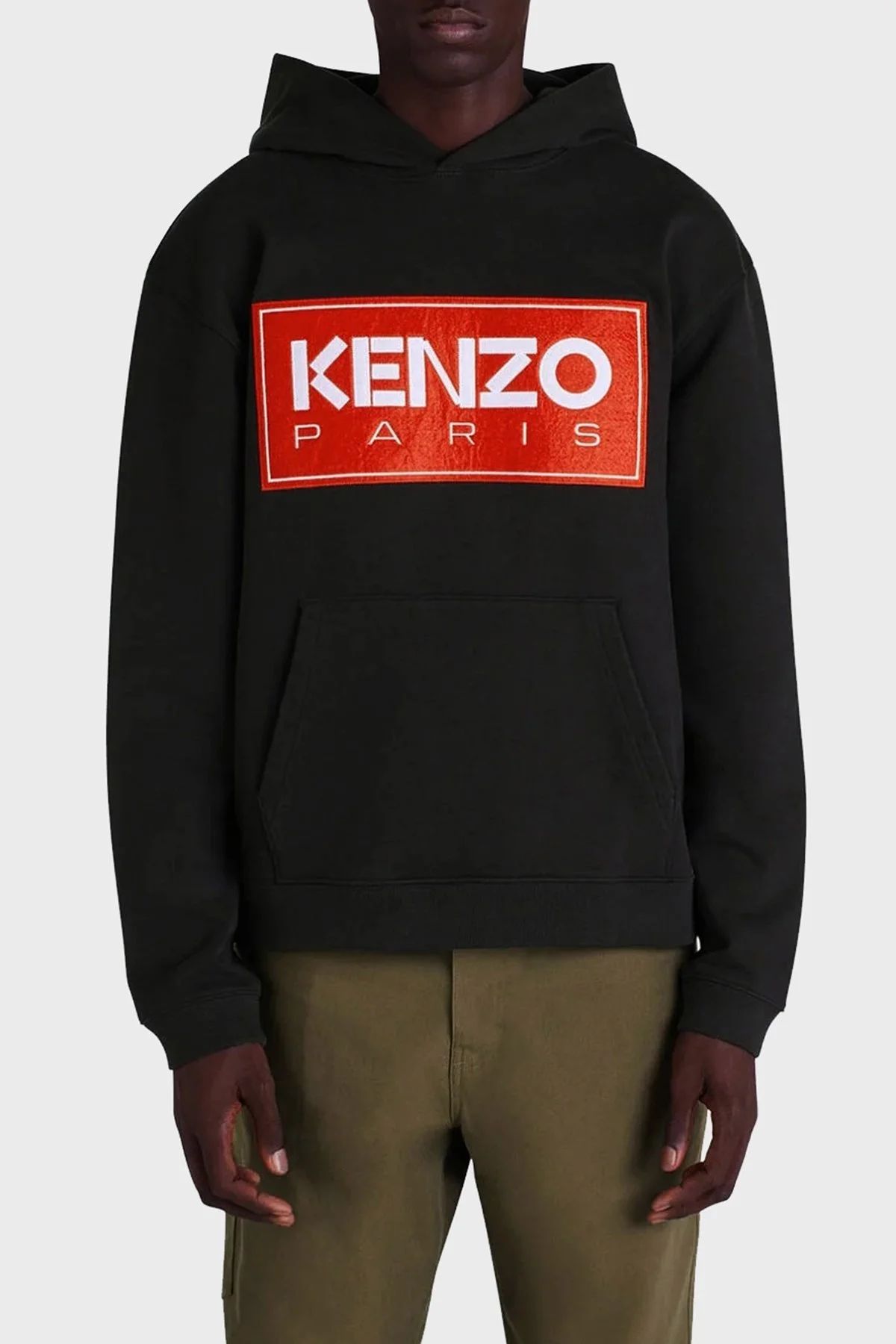 Kenzo Pamuklu Regular Fit Kanguru Cepli Kapüşonlu Erkek Sweat FC6 5SW417 4ME 99J SİYAH - 1