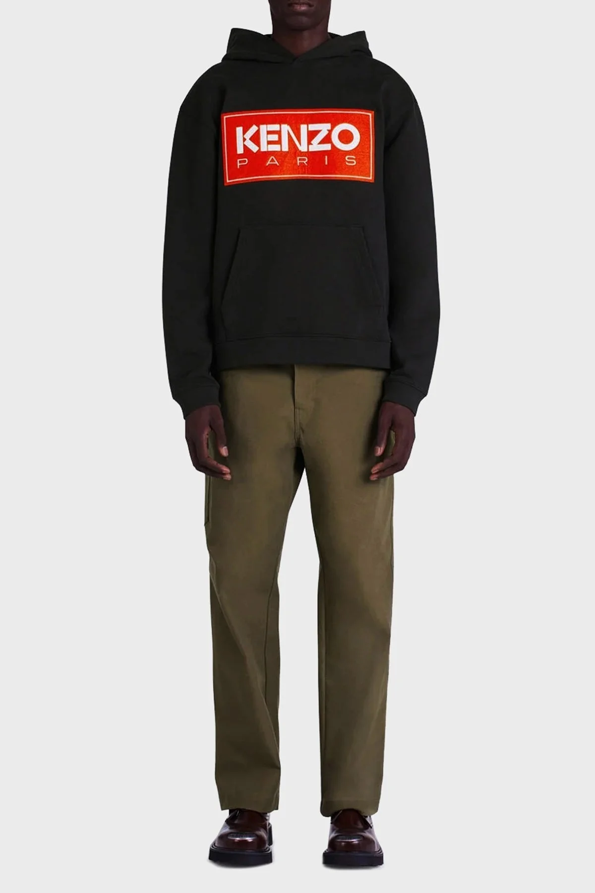 Kenzo Pamuklu Regular Fit Kanguru Cepli Kapüşonlu Erkek Sweat FC6 5SW417 4ME 99J SİYAH - 2