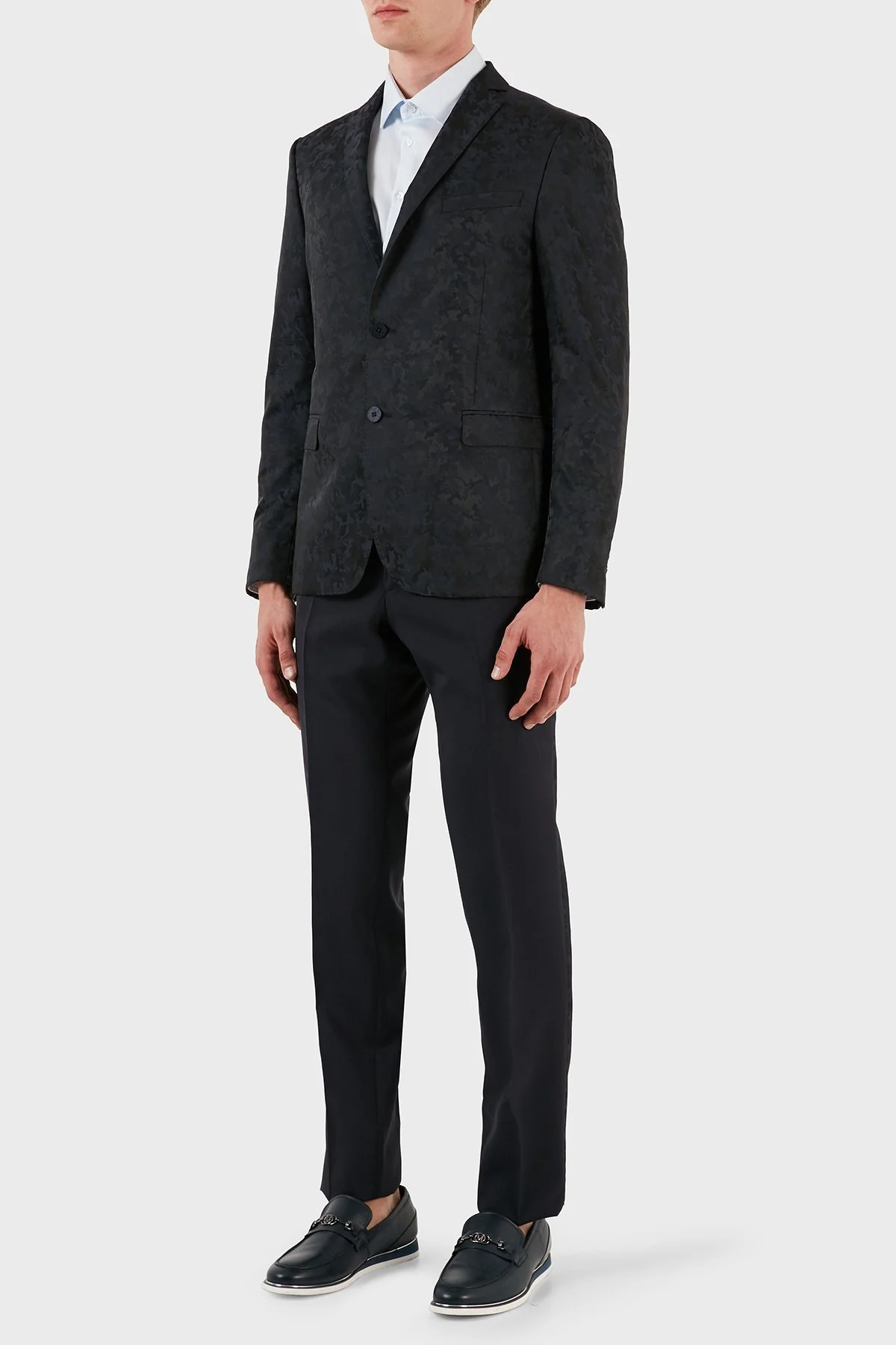 Lab Yünlü Jakarlı Klasik Erkek Takım ZOXKP29080298161TC01 SİYAH - 9