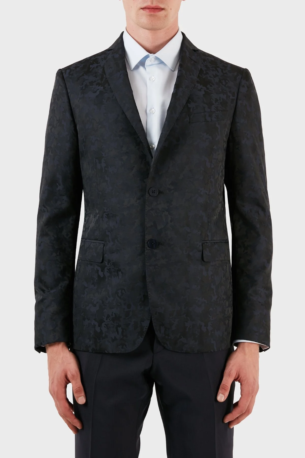 Lab Yünlü Jakarlı Klasik Erkek Takım ZOXKP29080298161TC01 SİYAH - 11