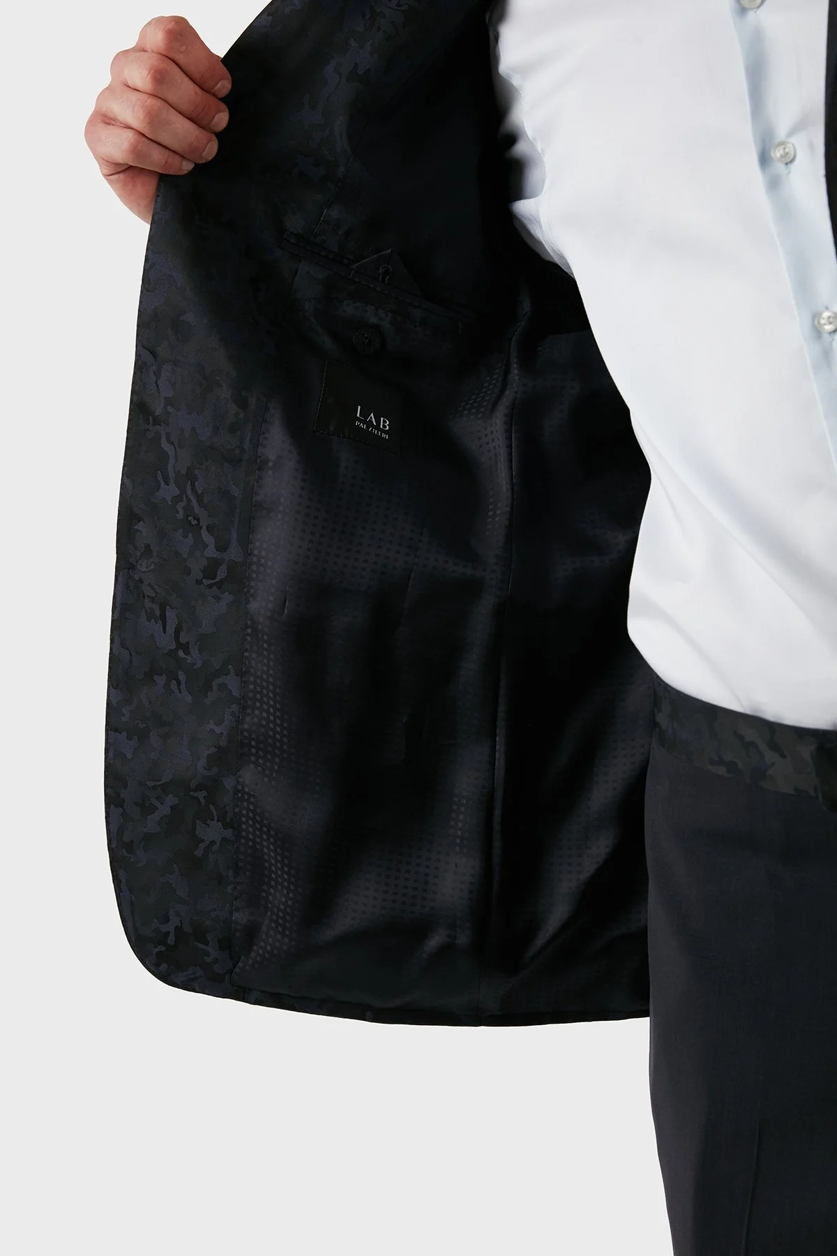 Lab Yünlü Jakarlı Klasik Erkek Takım ZOXKP29080298161TC01 SİYAH - 13