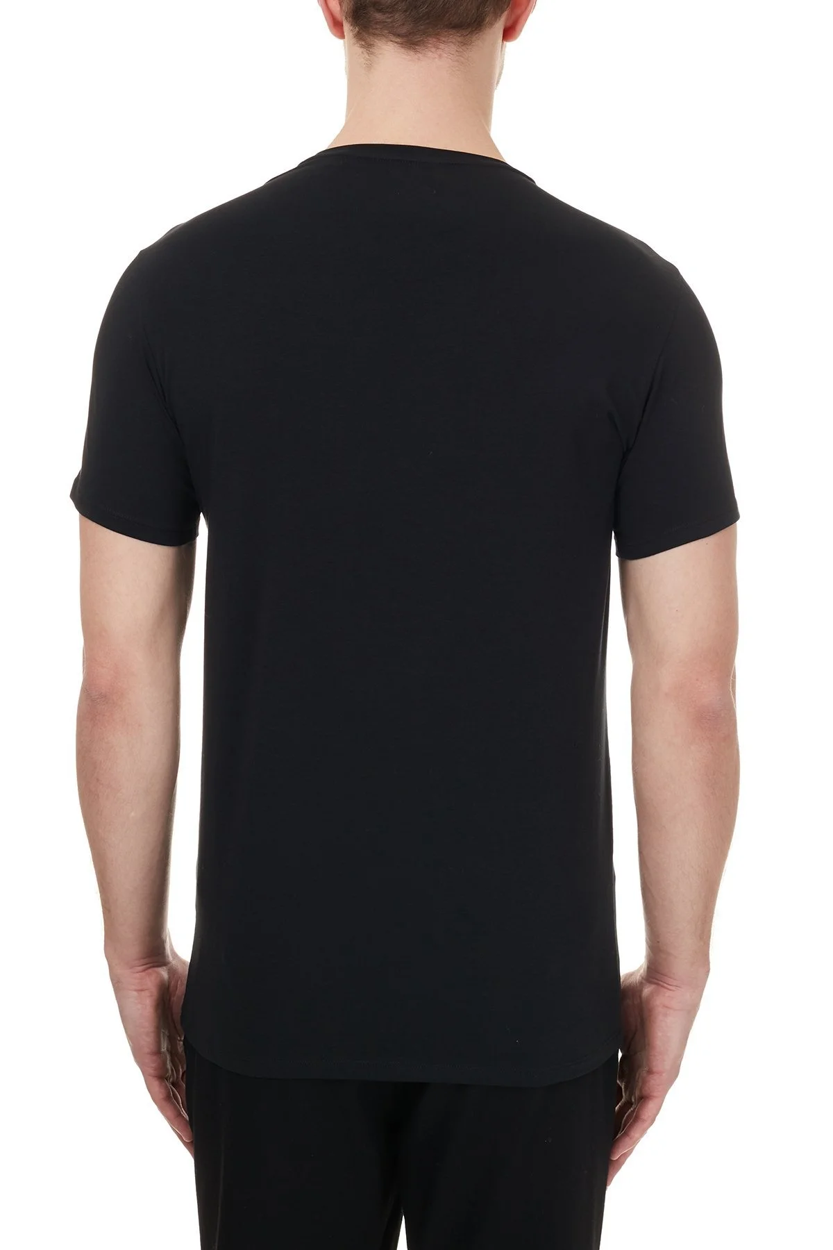 Lacoste Pamuklu Slim Fit Bisiklet Yaka Erkek T Shirt TH0998 031 SİYAH - 2