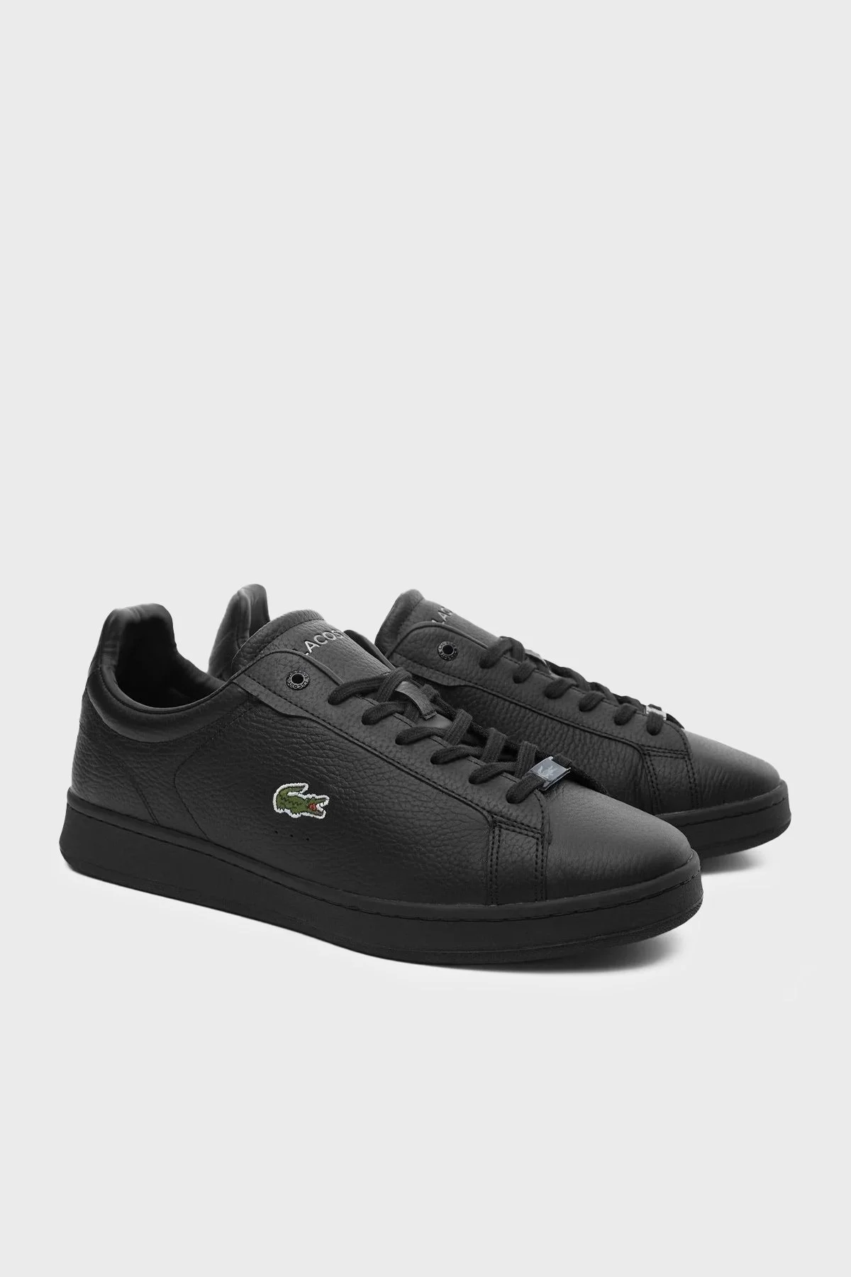 Lacoste Carnaby Deri Logolu Günlük Sneaker Erkek Ayakkabı 745SMA0113T 02H SİYAH - 2