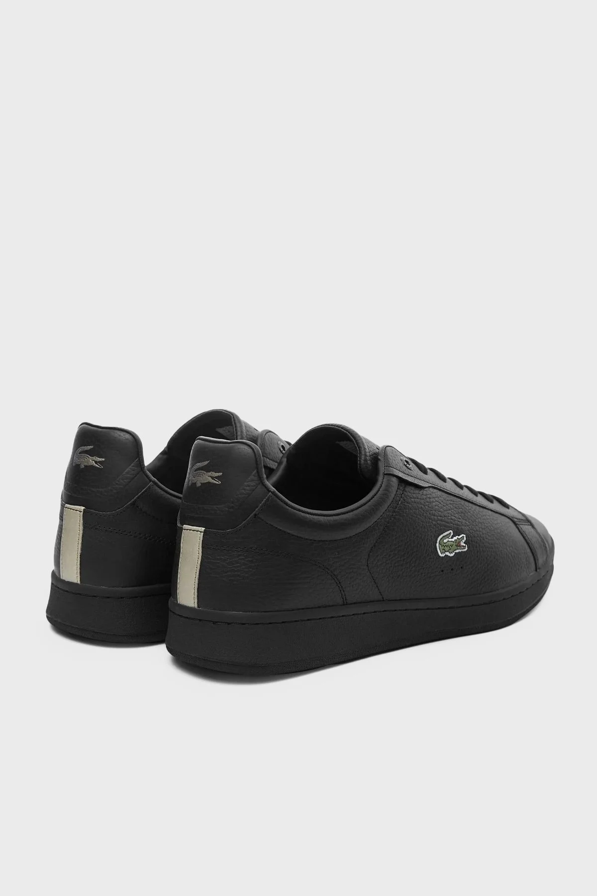 Lacoste Carnaby Deri Logolu Günlük Sneaker Erkek Ayakkabı 745SMA0113T 02H SİYAH - 3