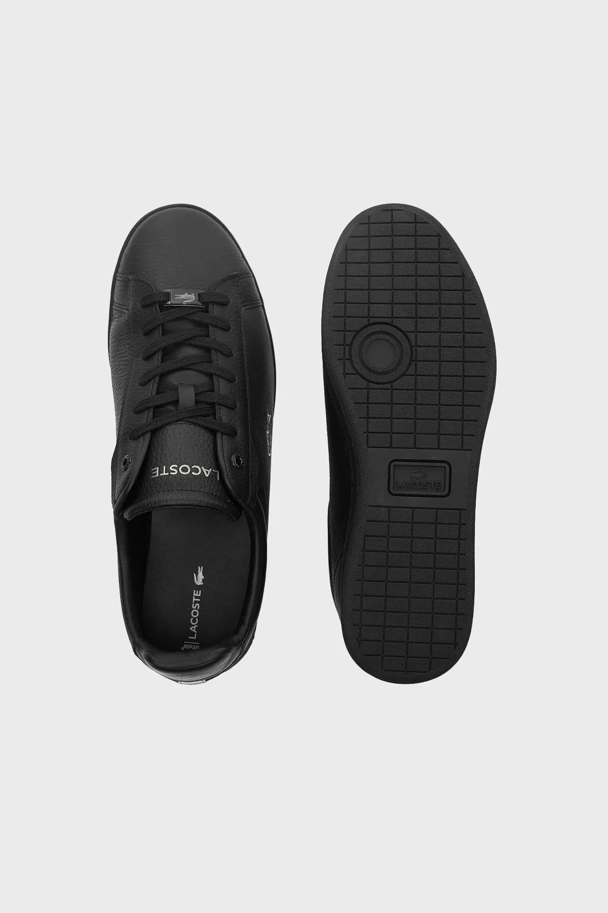 Lacoste Carnaby Deri Logolu Günlük Sneaker Erkek Ayakkabı 745SMA0113T 02H SİYAH - 4