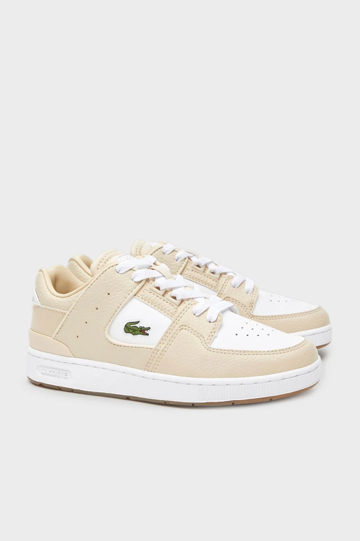 Lacoste Court Sneaker Bayan Ayakkabı 745SFA0091 Y37 BEJ-BEYAZ - 4