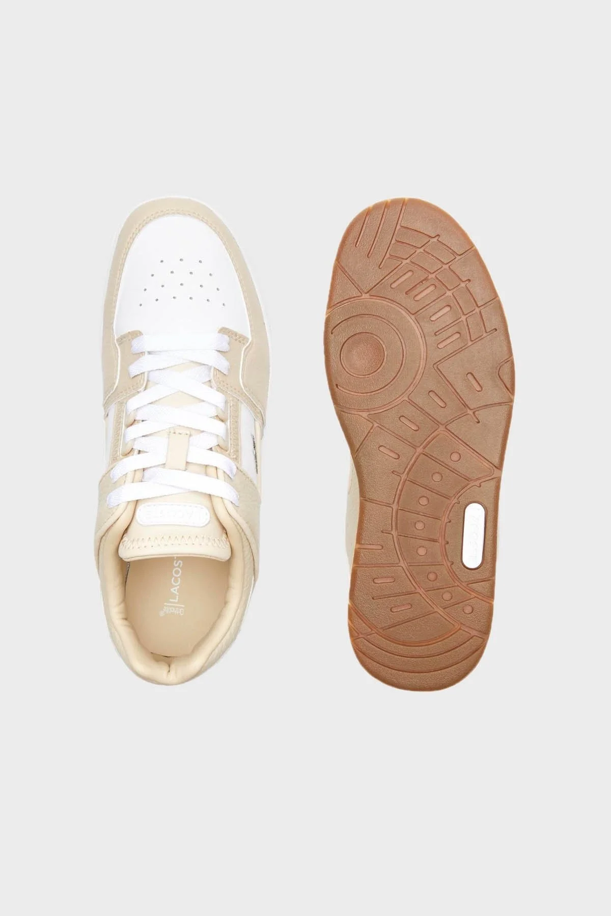 Lacoste Court Sneaker Bayan Ayakkabı 745SFA0091 Y37 BEJ-BEYAZ - 5