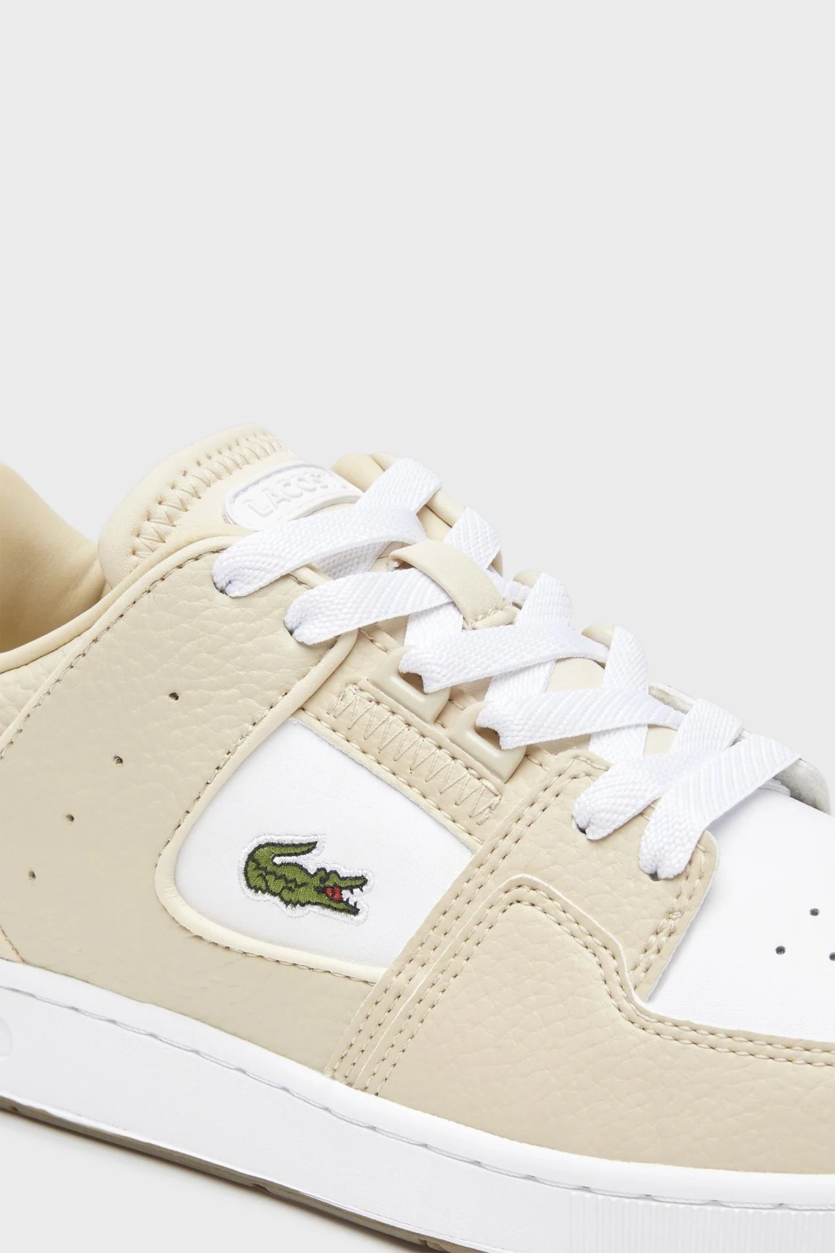 Lacoste Court Sneaker Bayan Ayakkabı 745SFA0091 Y37 BEJ-BEYAZ - 7