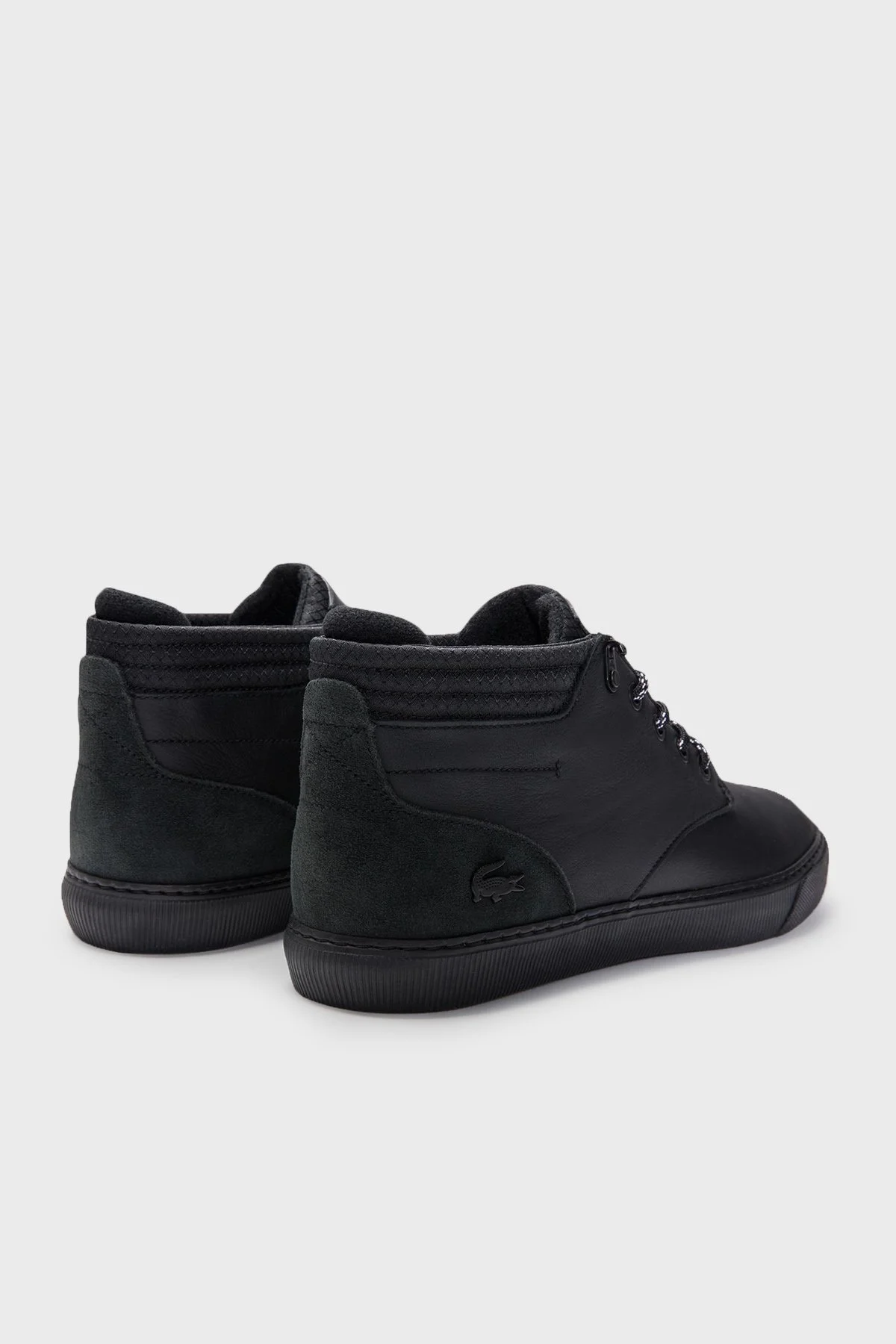 Lacoste Deri Bilekli Sneaker Erkek Ayakkabı 740CMA0020 02H SİYAH - 4