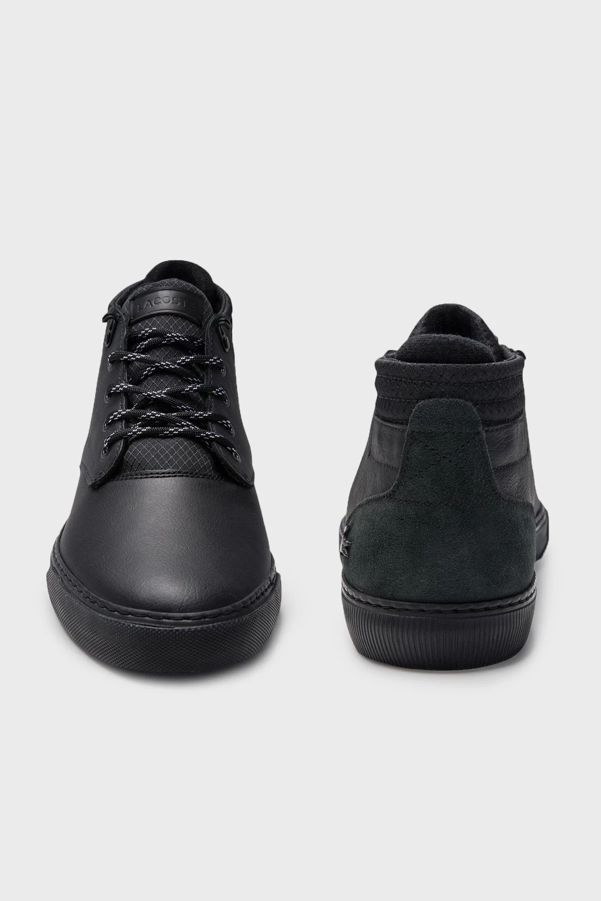 Lacoste Deri Bilekli Sneaker Erkek Ayakkabı 740CMA0020 02H SİYAH - 7