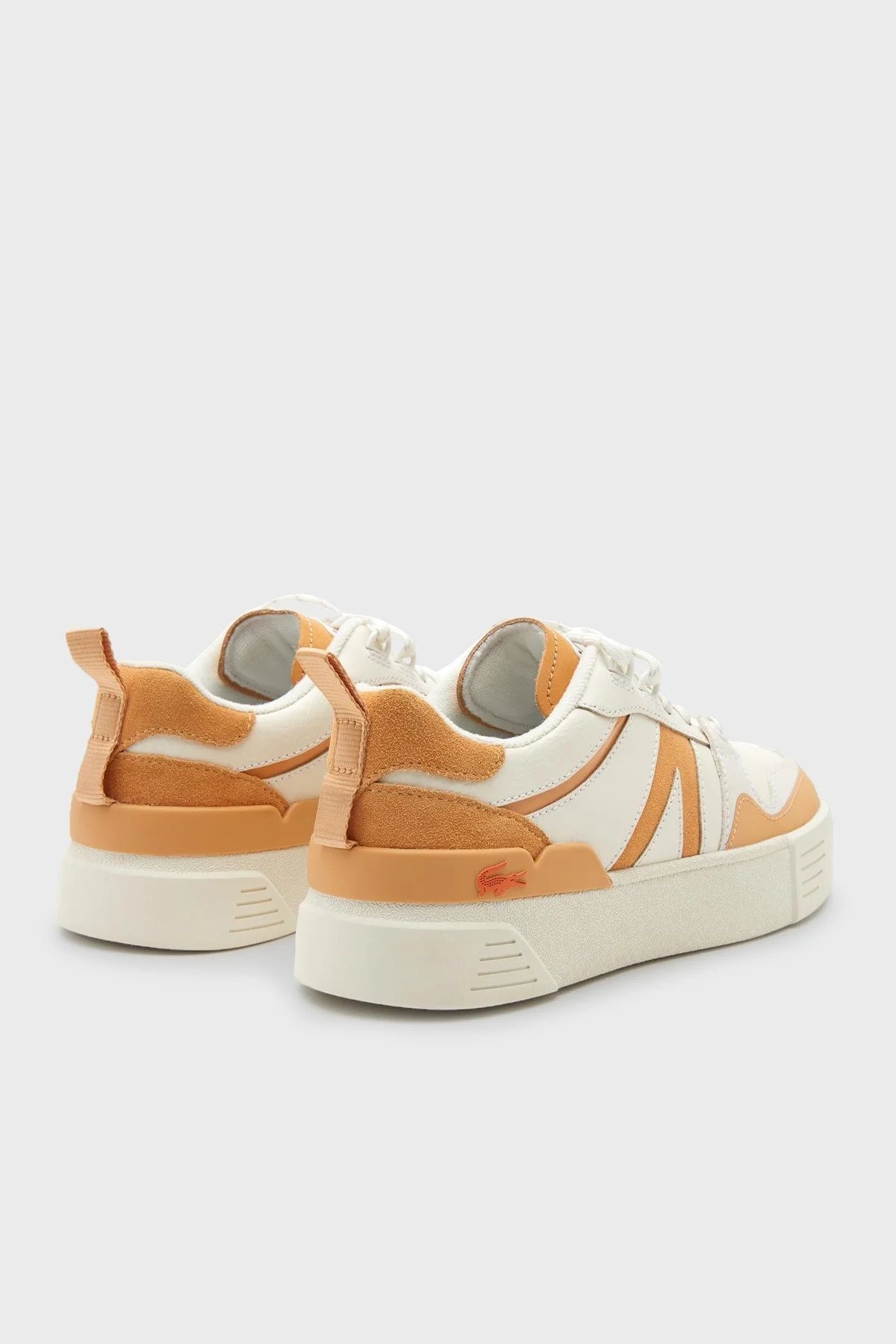 Lacoste Deri Sneaker Bayan Ayakkabı 744CFA0027 1Y9 Bej-Açık Kahve - 3