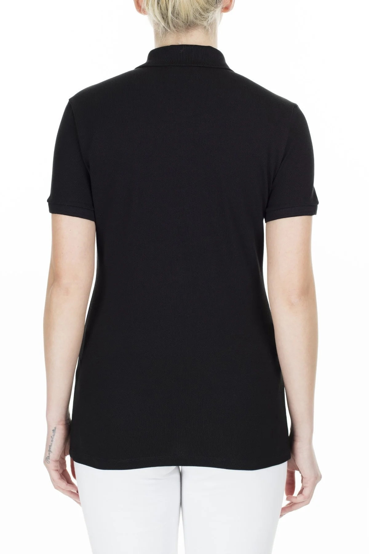 Lacoste Yaka T Shirt Bayan Polo PF5462 031 SİYAH - 2