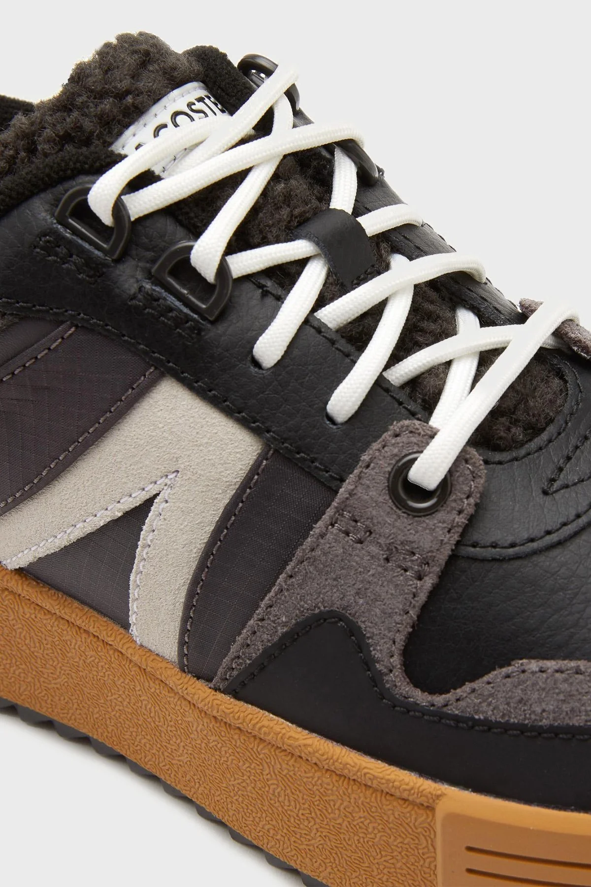 Lacoste Kalın Taban Deri Sneaker Bayan Ayakkabı 744SFA0022 1J1 SİYAH-PEMBE - 6