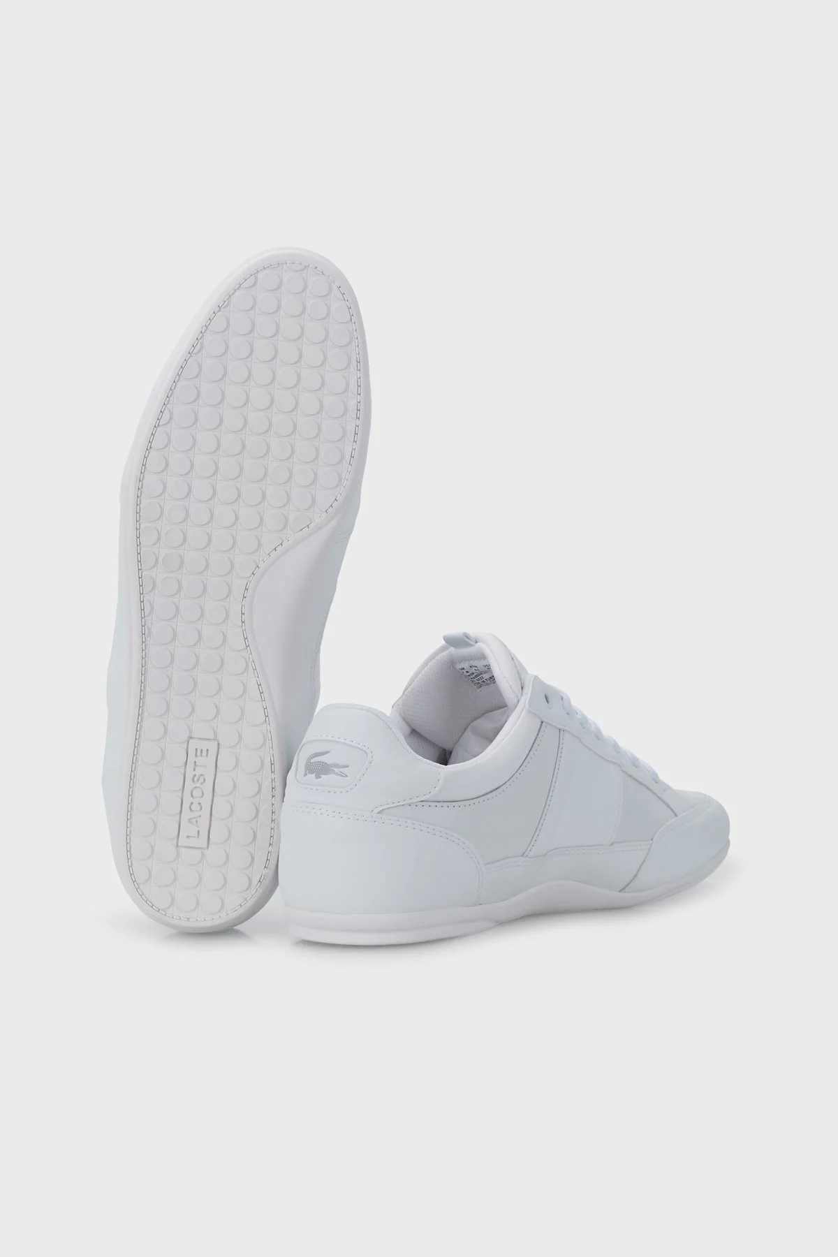 Lacoste Logolu Bağcıklı Deri Sneaker Erkek Ayakkabı 741CMA0038T 21G BEYAZ - 4