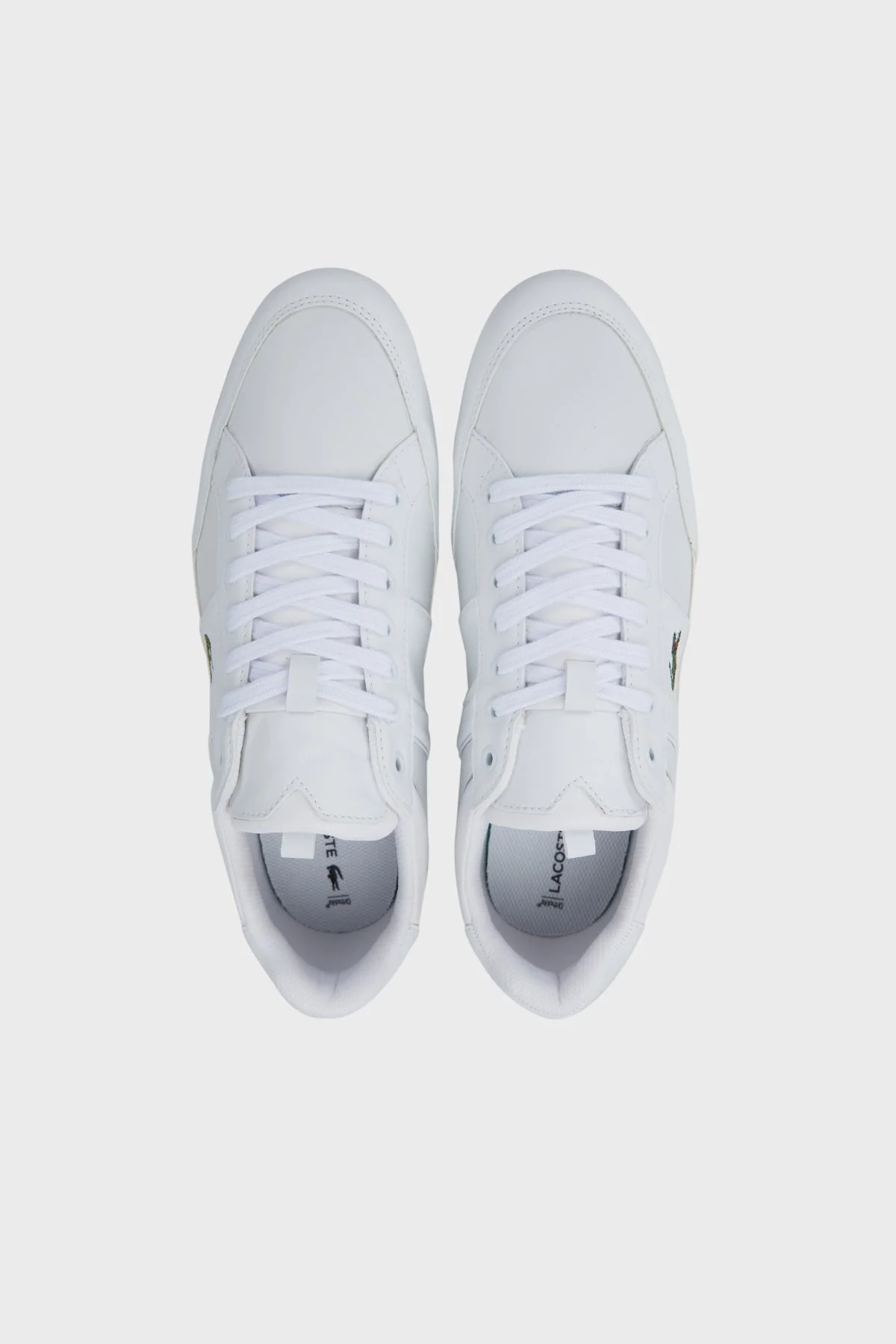 Lacoste Logolu Bağcıklı Deri Sneaker Erkek Ayakkabı 741CMA0038T 21G BEYAZ - 5