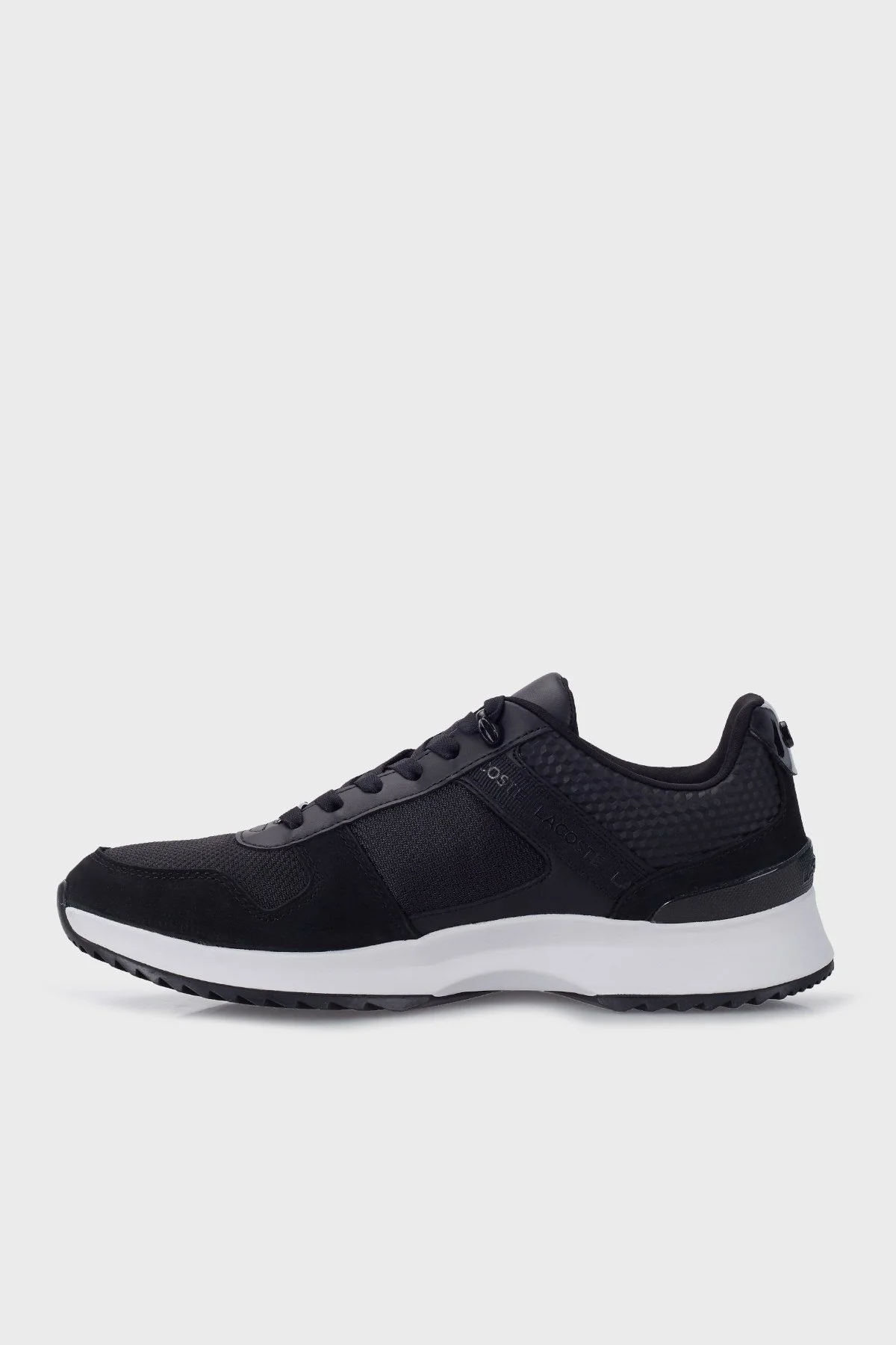 Lacoste Logolu Bağcıklı Deri Sneaker Erkek Ayakkabı 743SMA0032 02H SİYAH - 2