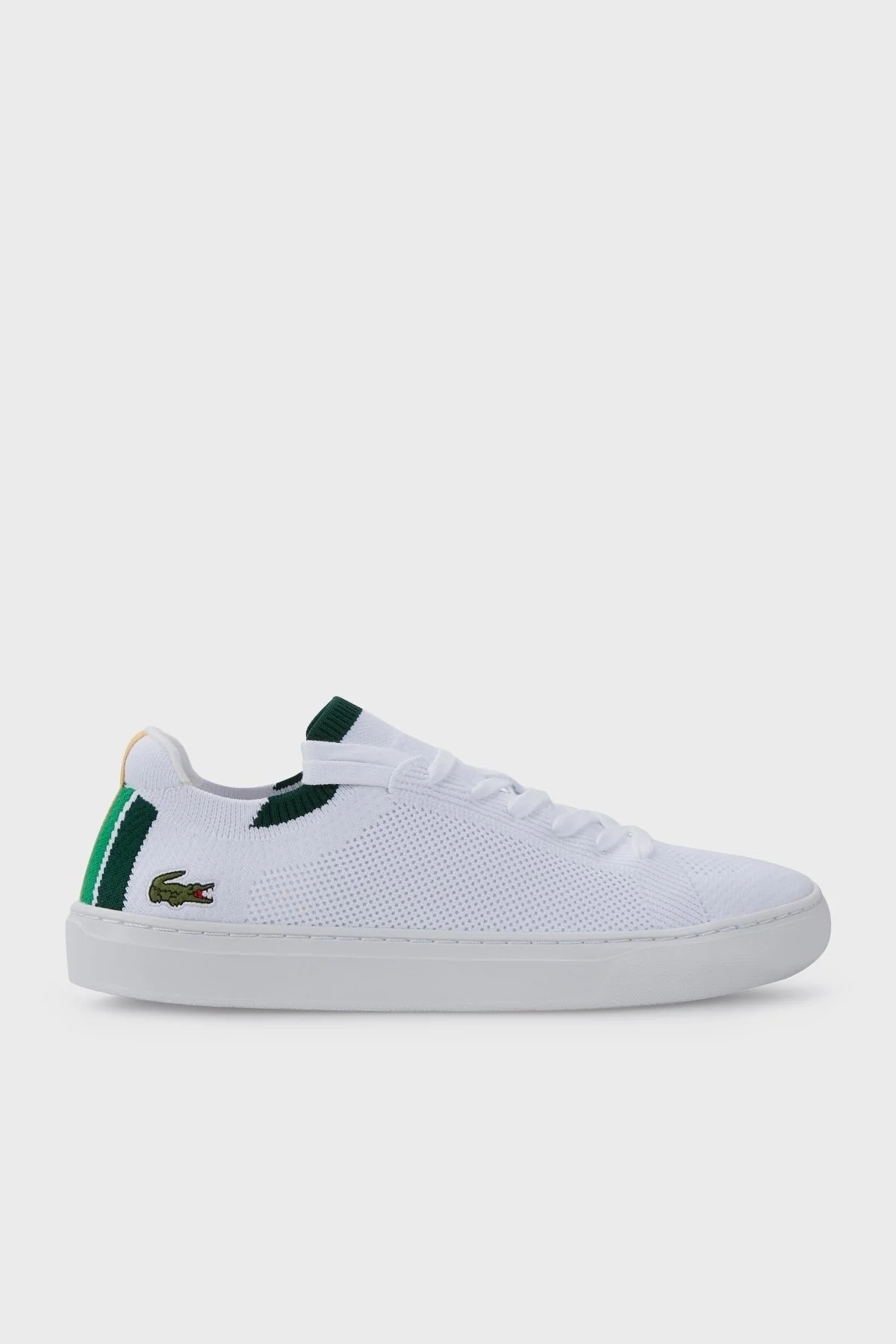 Lacoste Logolu Bağcıklı Sneaker Erkek Ayakkabı 743CMA0014 082 BEYAZ - 1