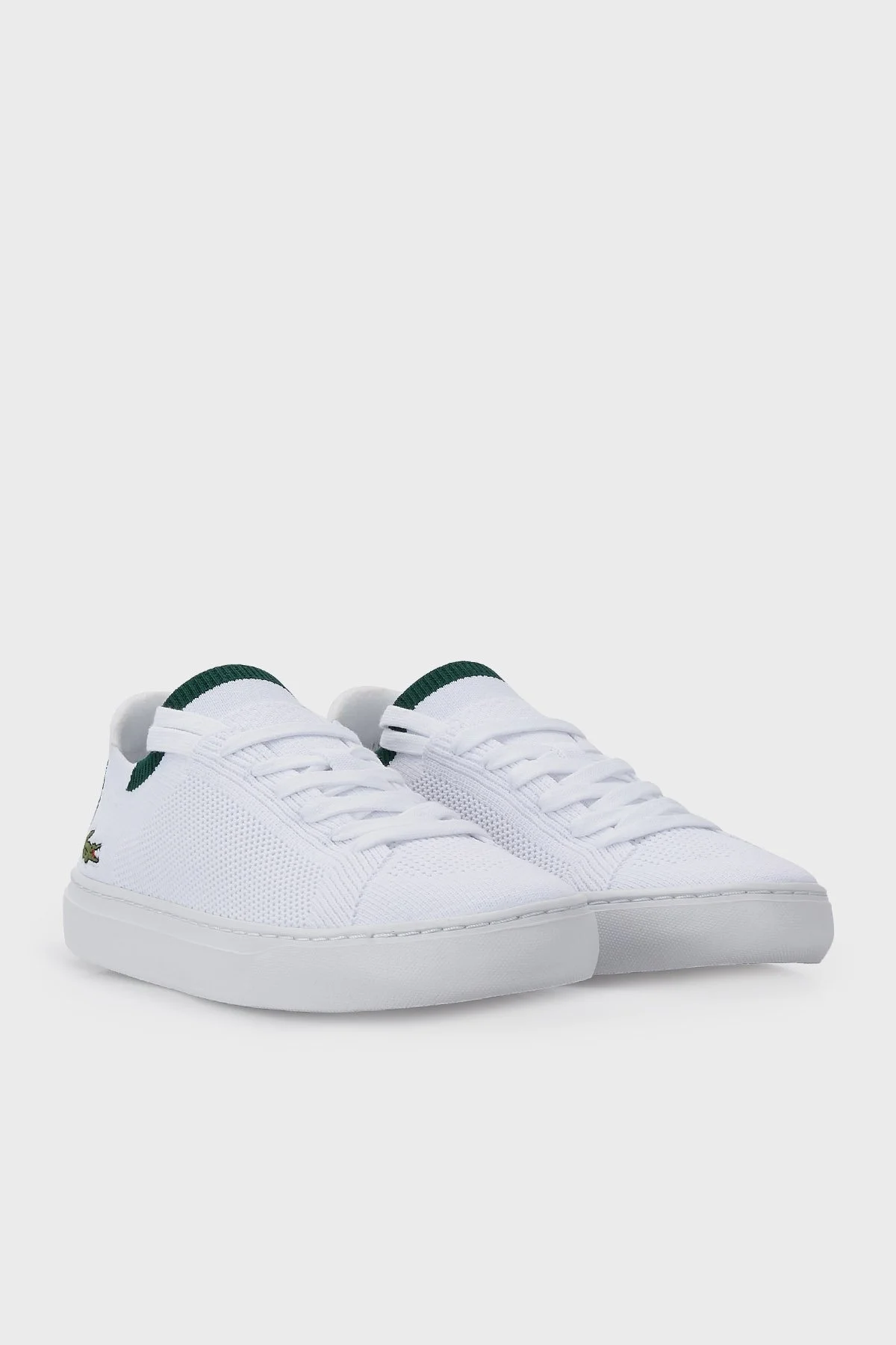 Lacoste Logolu Bağcıklı Sneaker Erkek Ayakkabı 743CMA0014 082 BEYAZ - 3