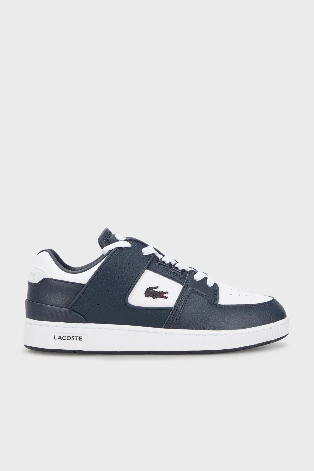Lacoste Logolu Court Sneaker Erkek Ayakkabı 745SMA0025 042 BEYAZ-LACİVERT - 1