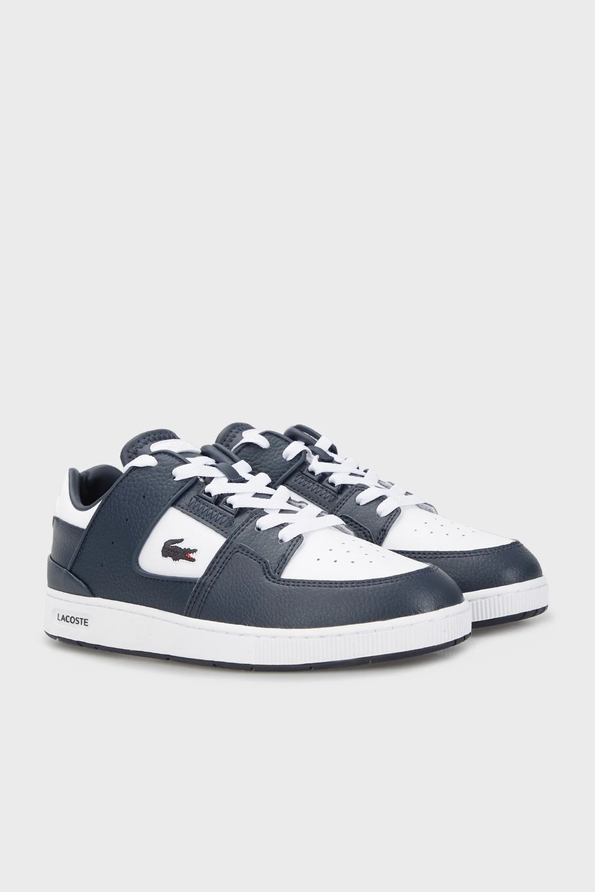 Lacoste Logolu Court Sneaker Erkek Ayakkabı 745SMA0025 042 BEYAZ-LACİVERT - 3