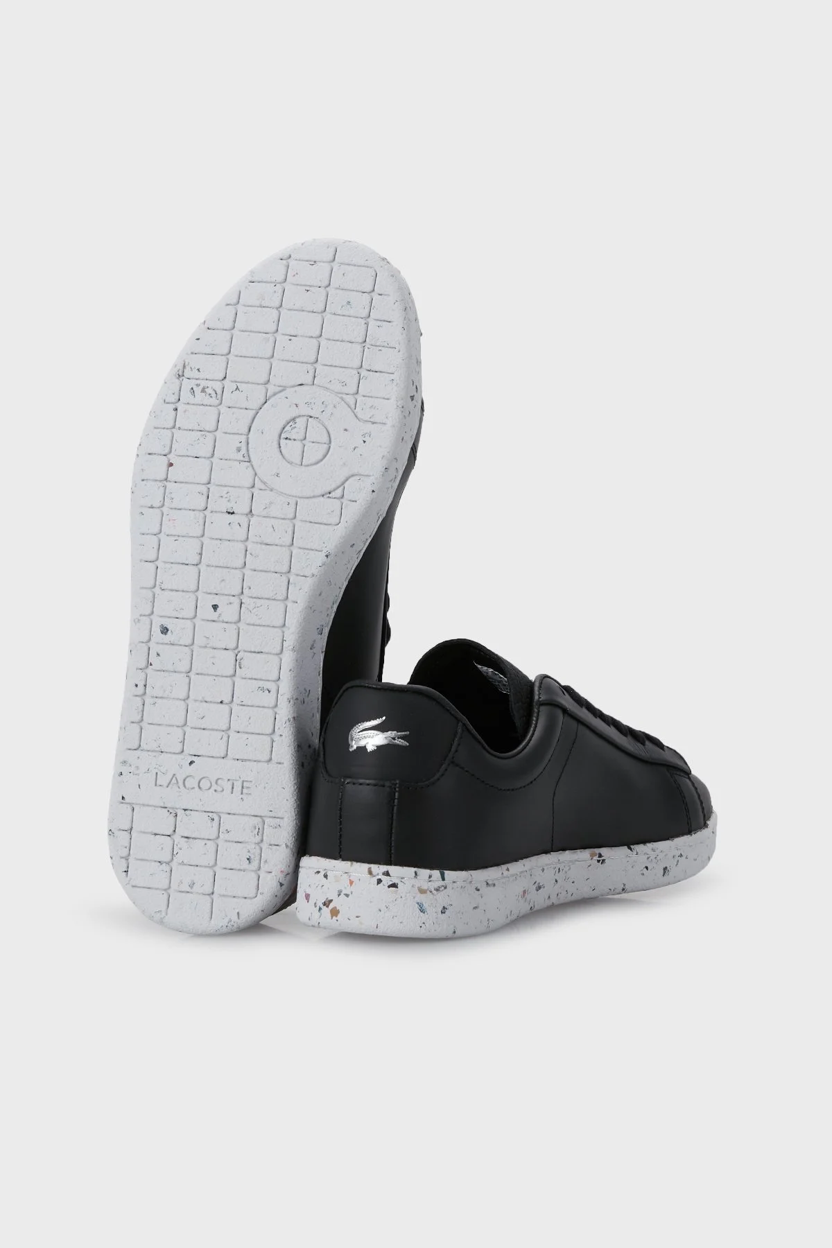 Lacoste Logolu Deri Sneaker Bayan Ayakkabı 743SFA0016T 22F SİYAH - 4