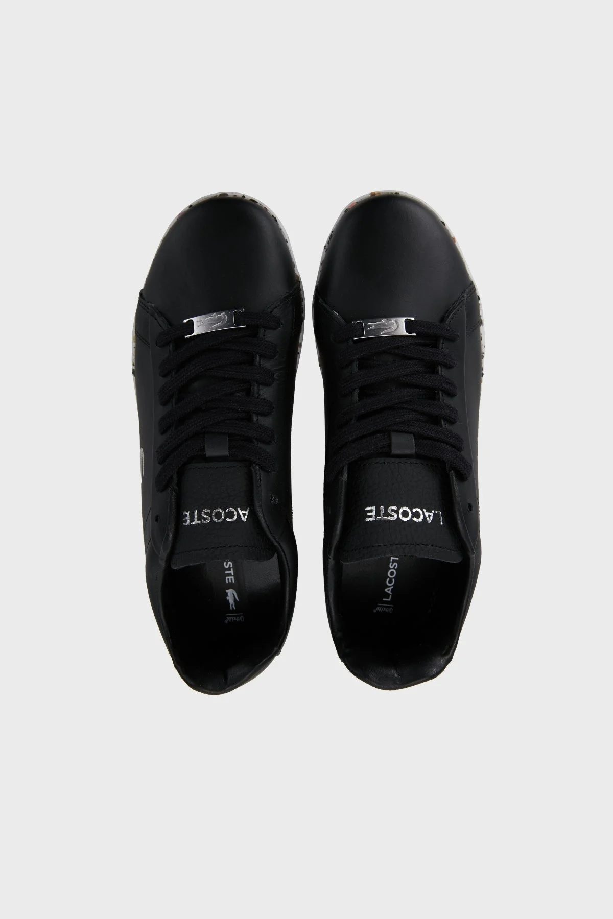 Lacoste Logolu Deri Sneaker Bayan Ayakkabı 743SFA0016T 22F SİYAH - 5