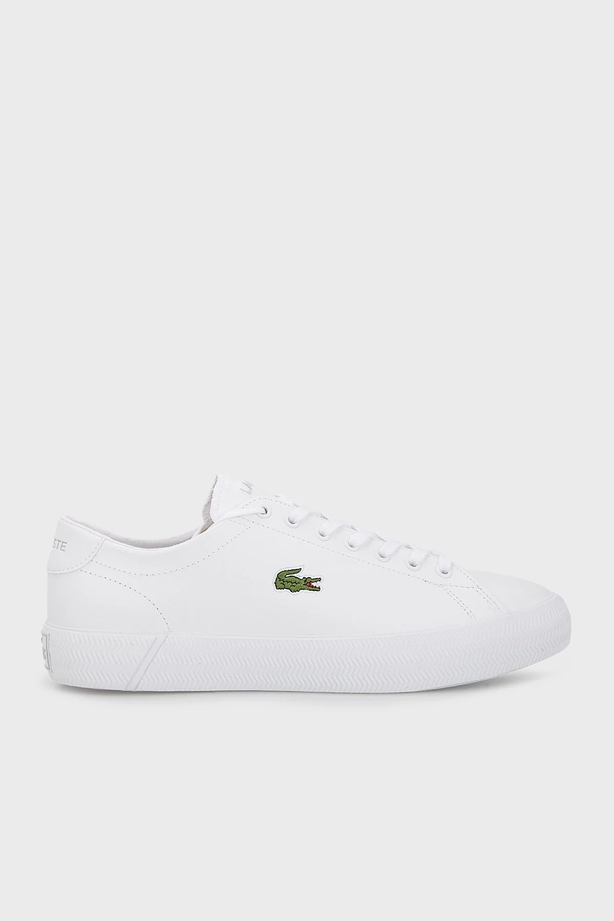 Lacoste Logolu Deri Sneaker Erkek Ayakkabı 741CMA0014 21G BEYAZ - 1