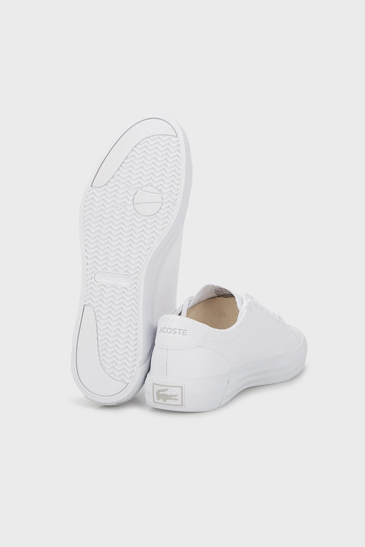 Lacoste Logolu Deri Sneaker Erkek Ayakkabı 741CMA0014 21G BEYAZ - 4