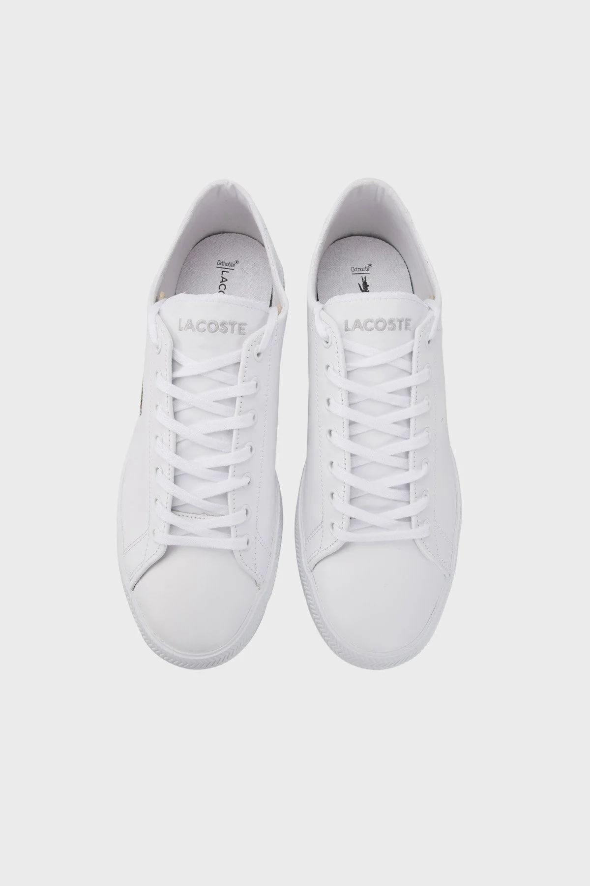 Lacoste Logolu Deri Sneaker Erkek Ayakkabı 741CMA0014 21G BEYAZ - 5