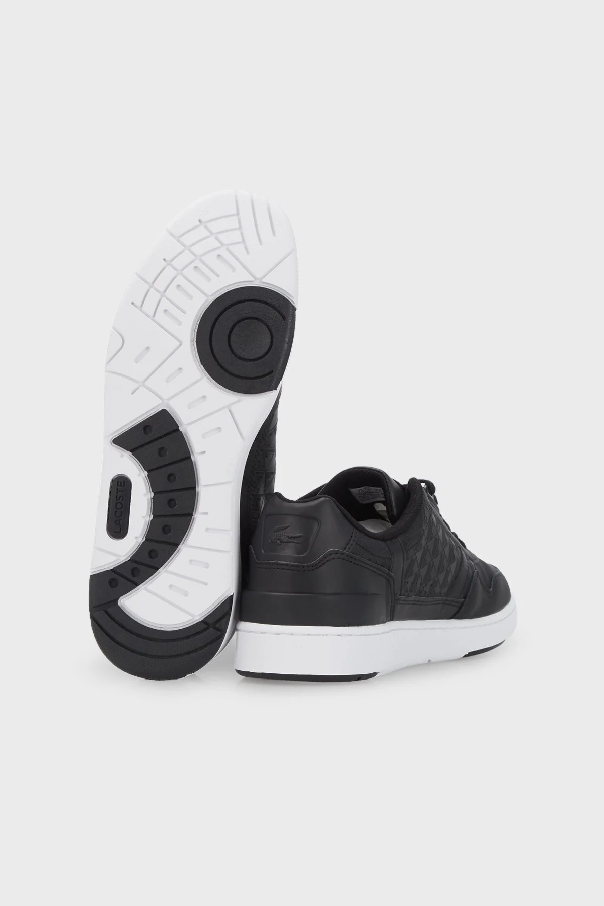 Lacoste Logolu Deri Sneaker Erkek Ayakkabı 744SMA0094 312 SİYAH-BEYAZ - 4