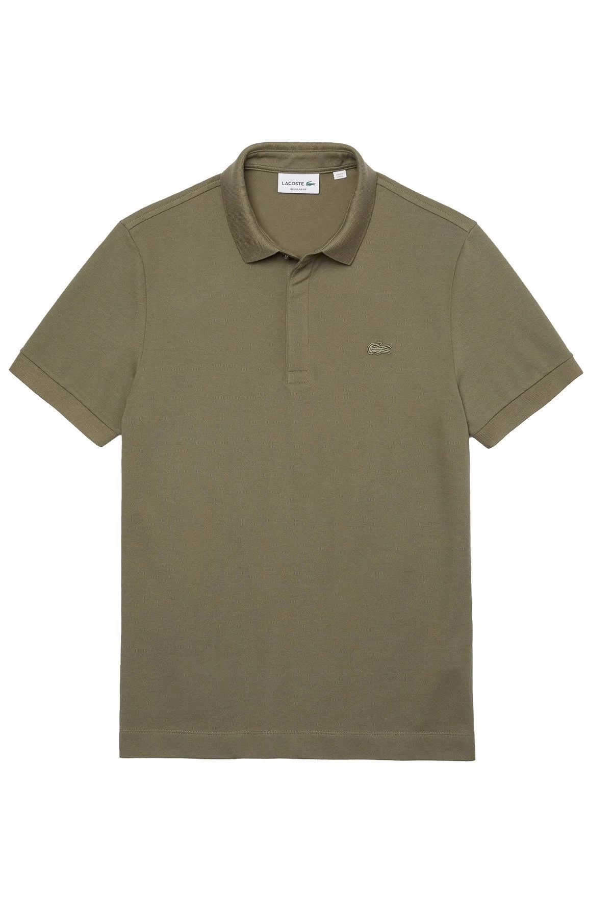 Lacoste Pamuklu Regular Fit T Shirt Erkek Polo PH5522 316 HAKİ - 6