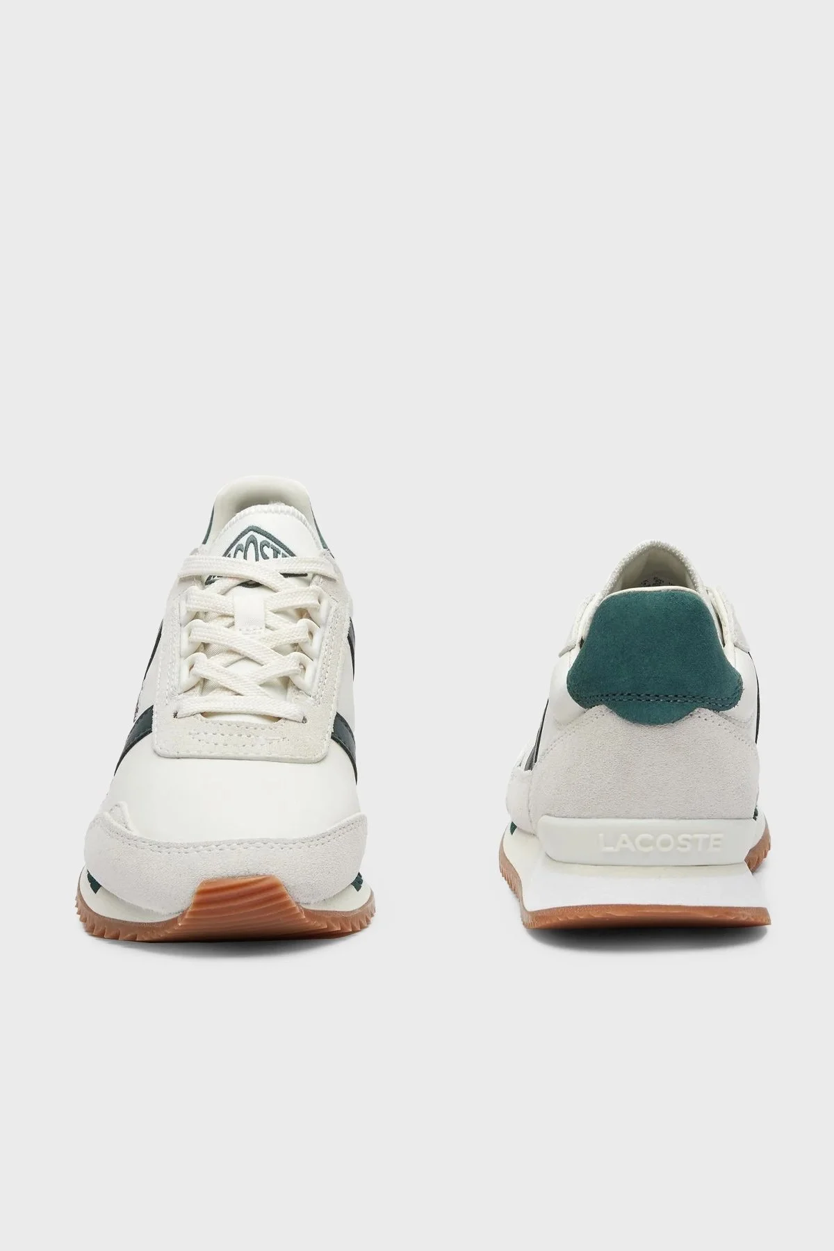 Lacoste Partner Retro Deri Logolu Günlük Sneaker Bayan Ayakkabı 741SFA0071T 1Y5 Krem-Yeşil - 5