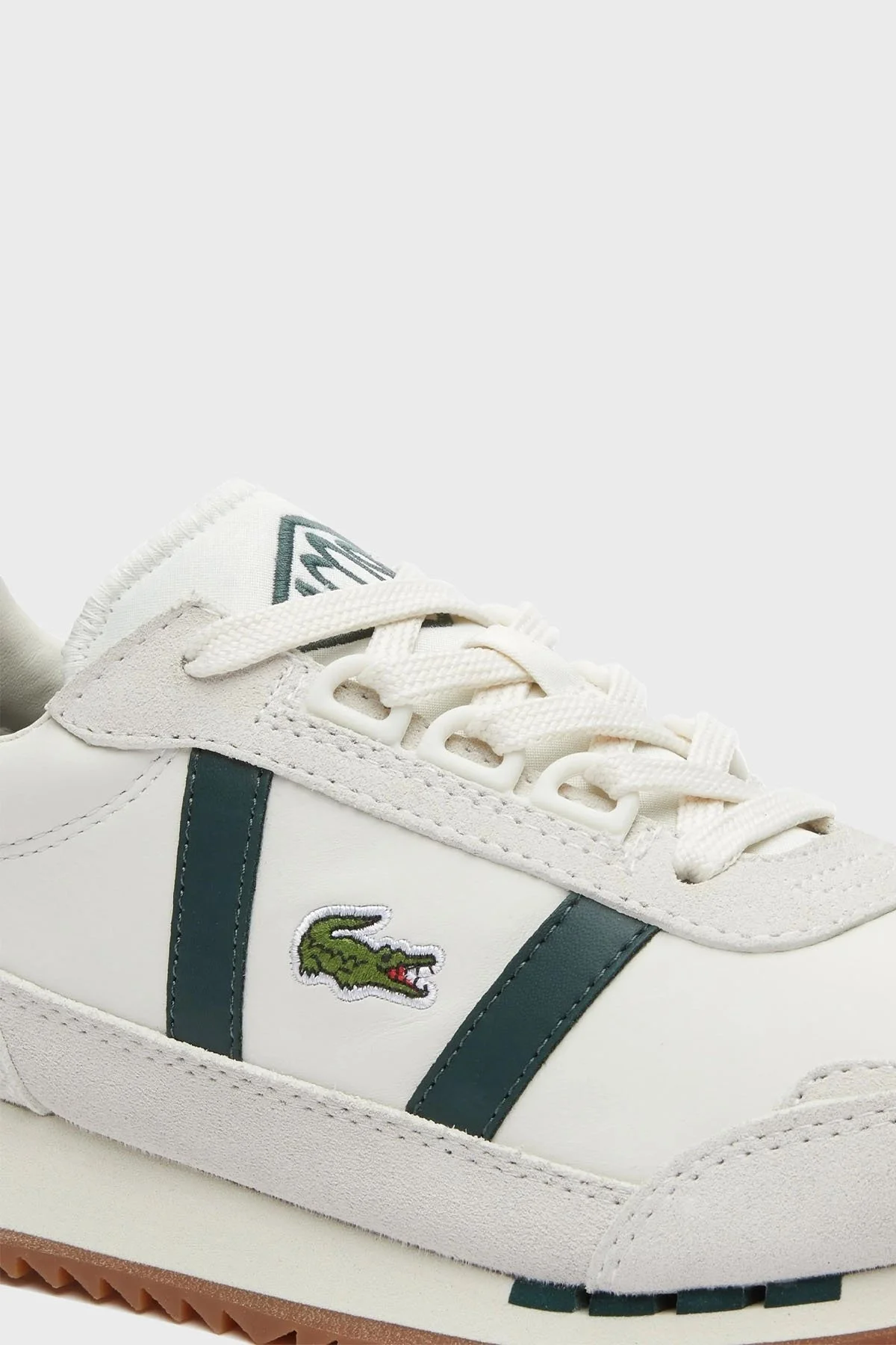 Lacoste Partner Retro Deri Logolu Günlük Sneaker Bayan Ayakkabı 741SFA0071T 1Y5 Krem-Yeşil - 6