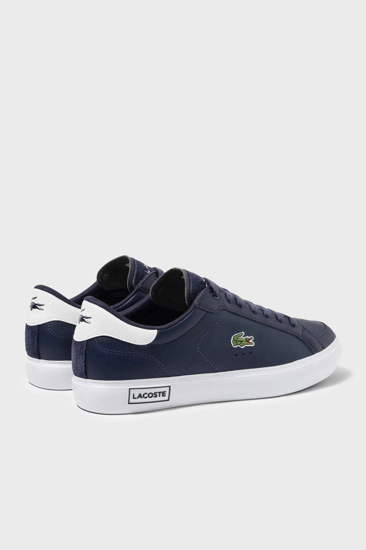 Lacoste Powercourt Logo Detaylı Günlük Sneaker Erkek Ayakkabı 745SMA0066 092 LACİVERT-BEYAZ - 3